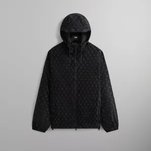 Waterproof Design Kith Flocked Crest Damien Windbreaker -  Black