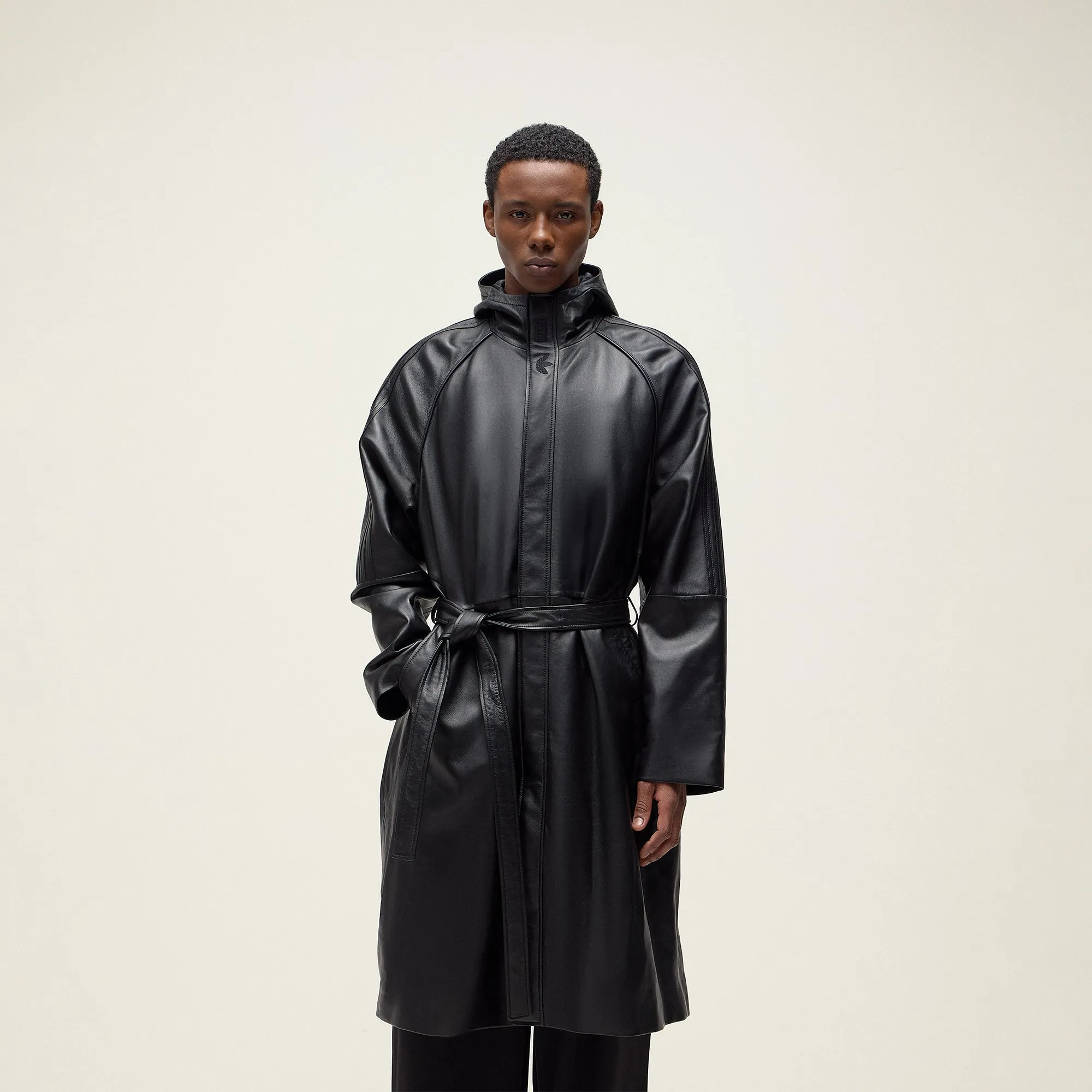 Food Court Comfortable Cuffs and Fit Kith For Adidas Football Stadium Coat - Black