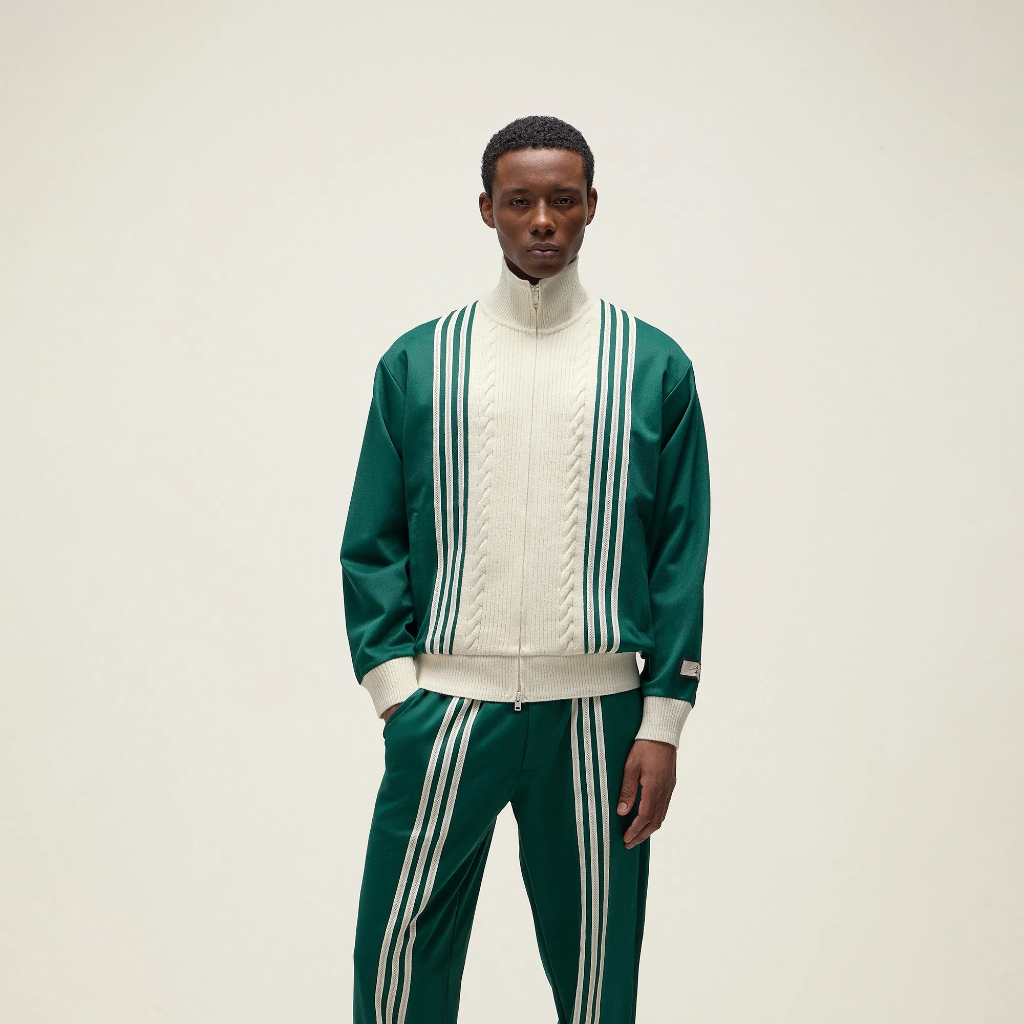 Kith For Adidas Football Track Suit Top - Green Strong Polycarbonate Blend Collarline
