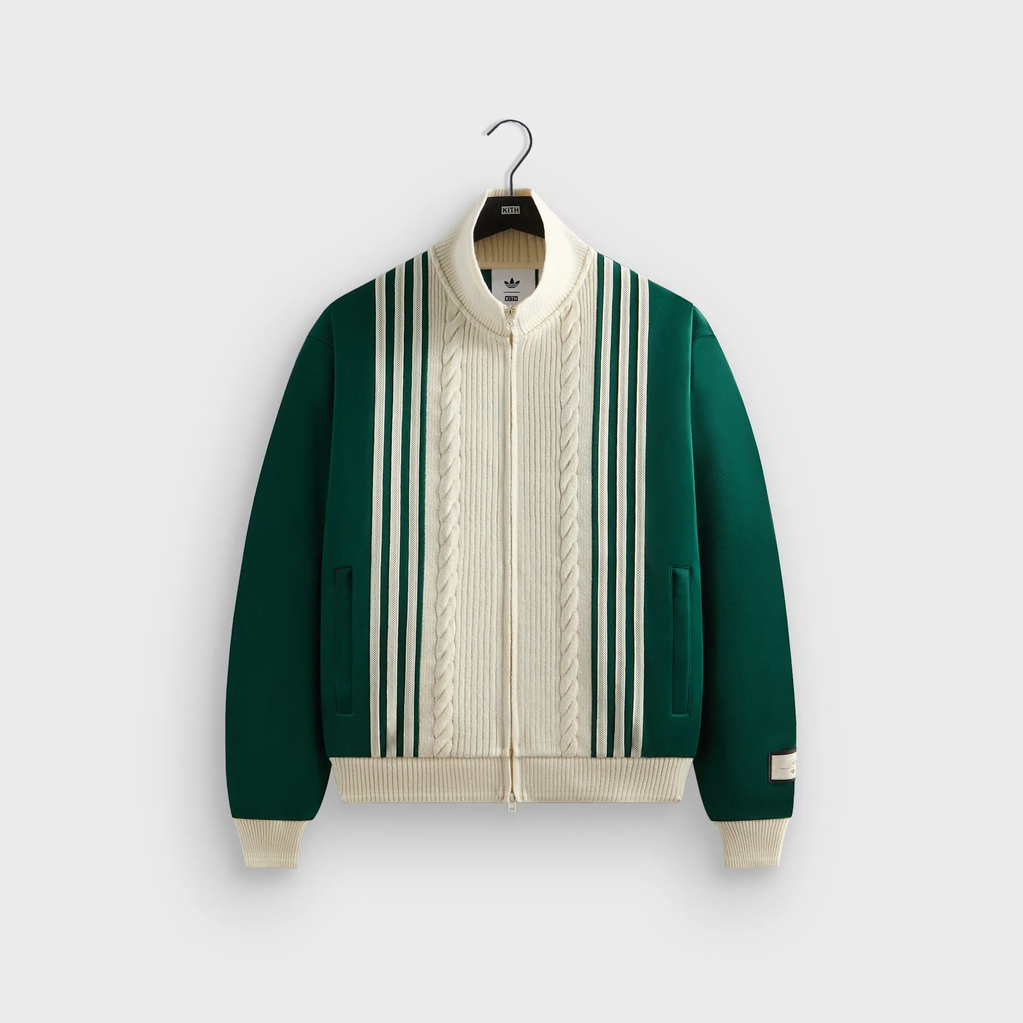 Comfortable Range Flexibility Kith For Adidas Football Track Suit Top - Green