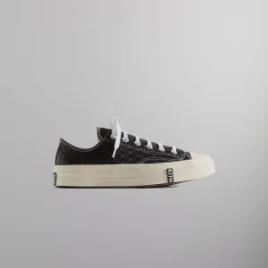 Kith For Converse Chuck Taylor All Star 1970 Ox - Black / Egret / White Box Anti Abrasion Construction Sports Versatility