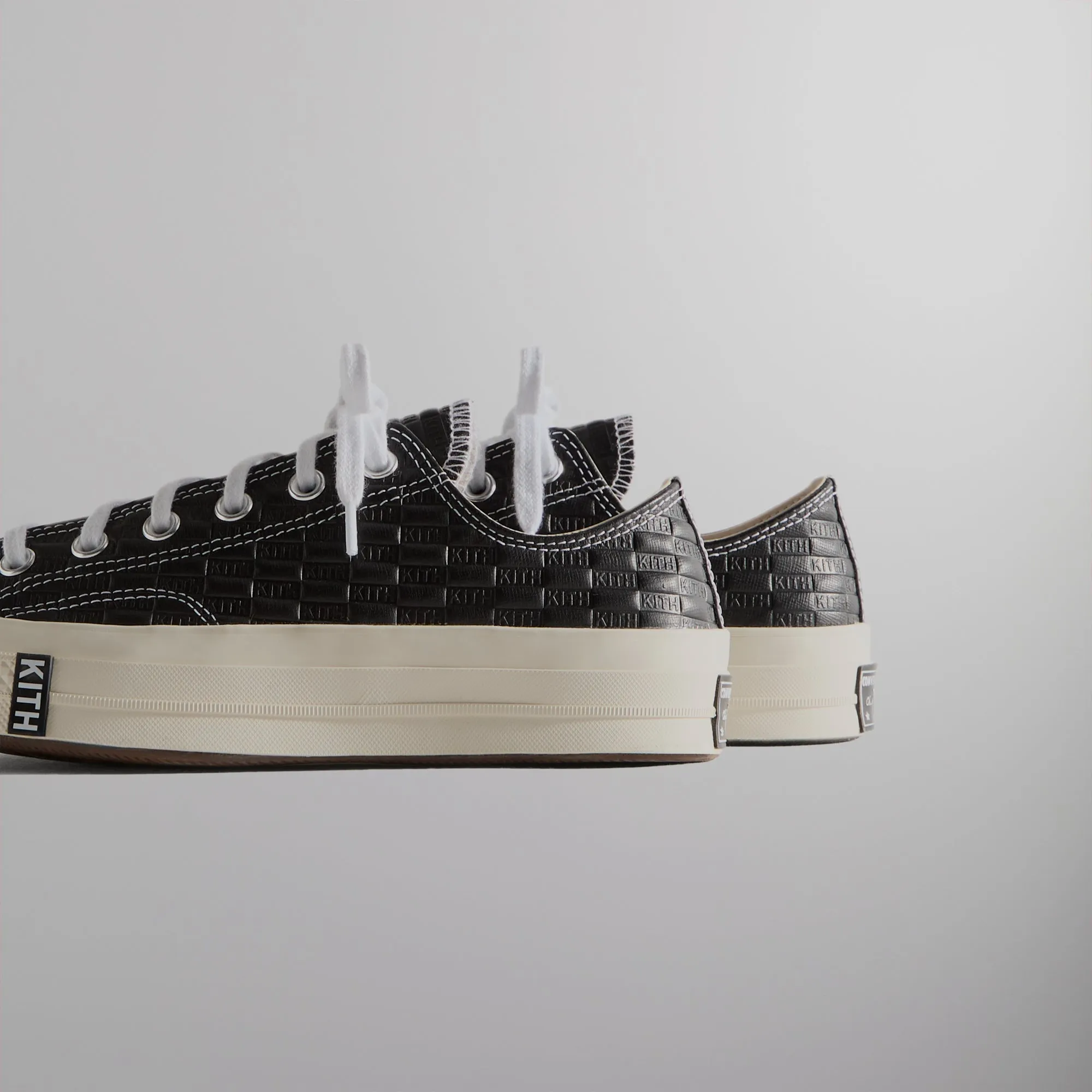 Kith For Converse Chuck Taylor All Star 1970 Ox - Black / Egret / White Box Comfortable Treasured Comfortable Polyester Velcro