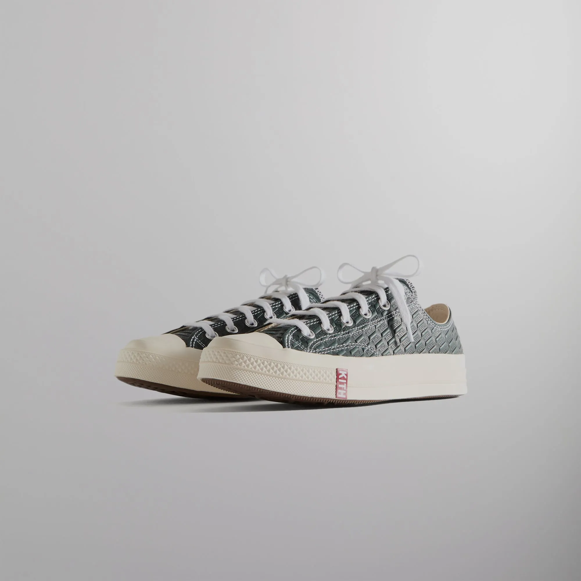 Open Style Kith For Converse Chuck Taylor All Star 1970 Ox - Black / Scarab / Egret Deco