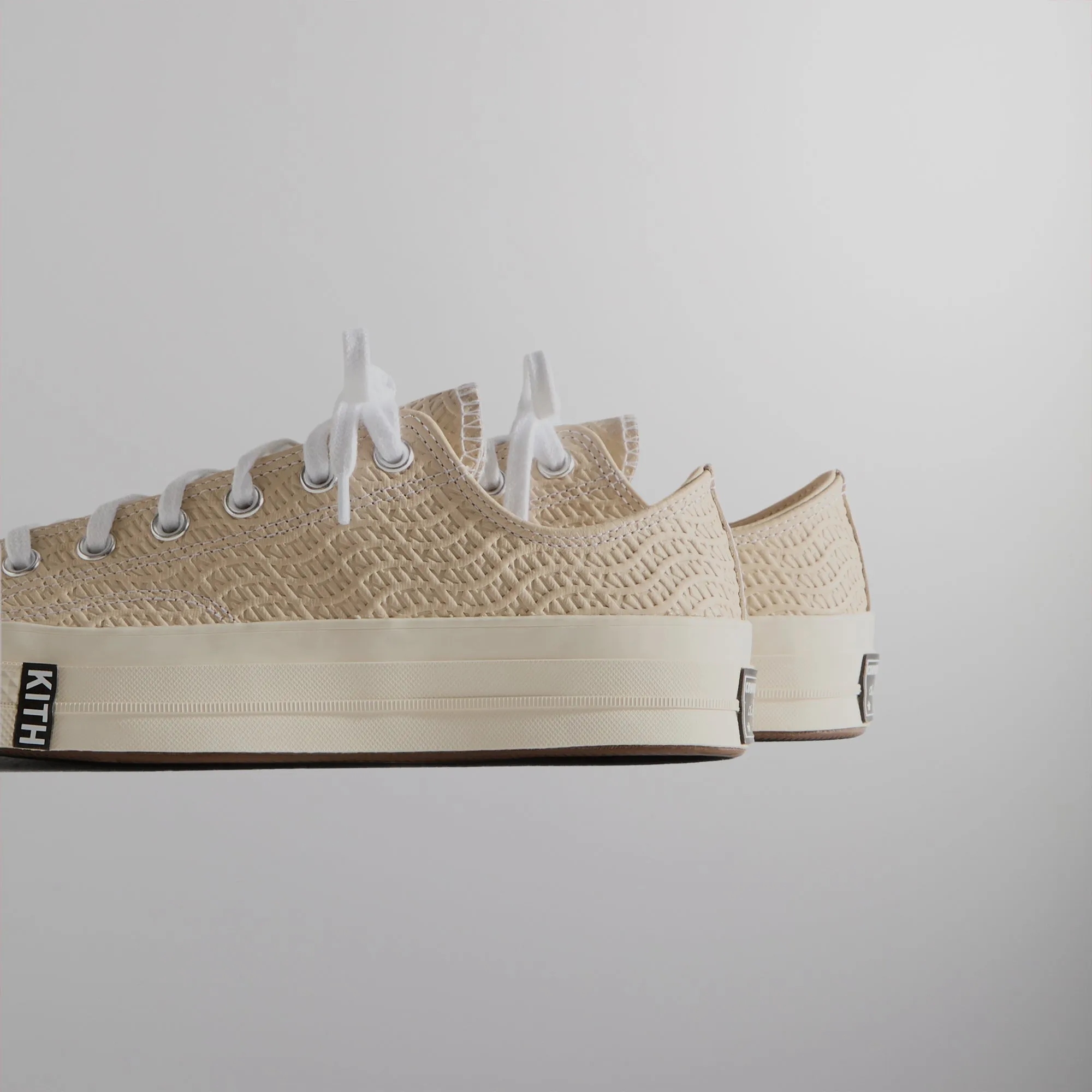 Kith For Converse Chuck Taylor All Star 1970 Ox - Egret / White / Black Wave Fearlessly You