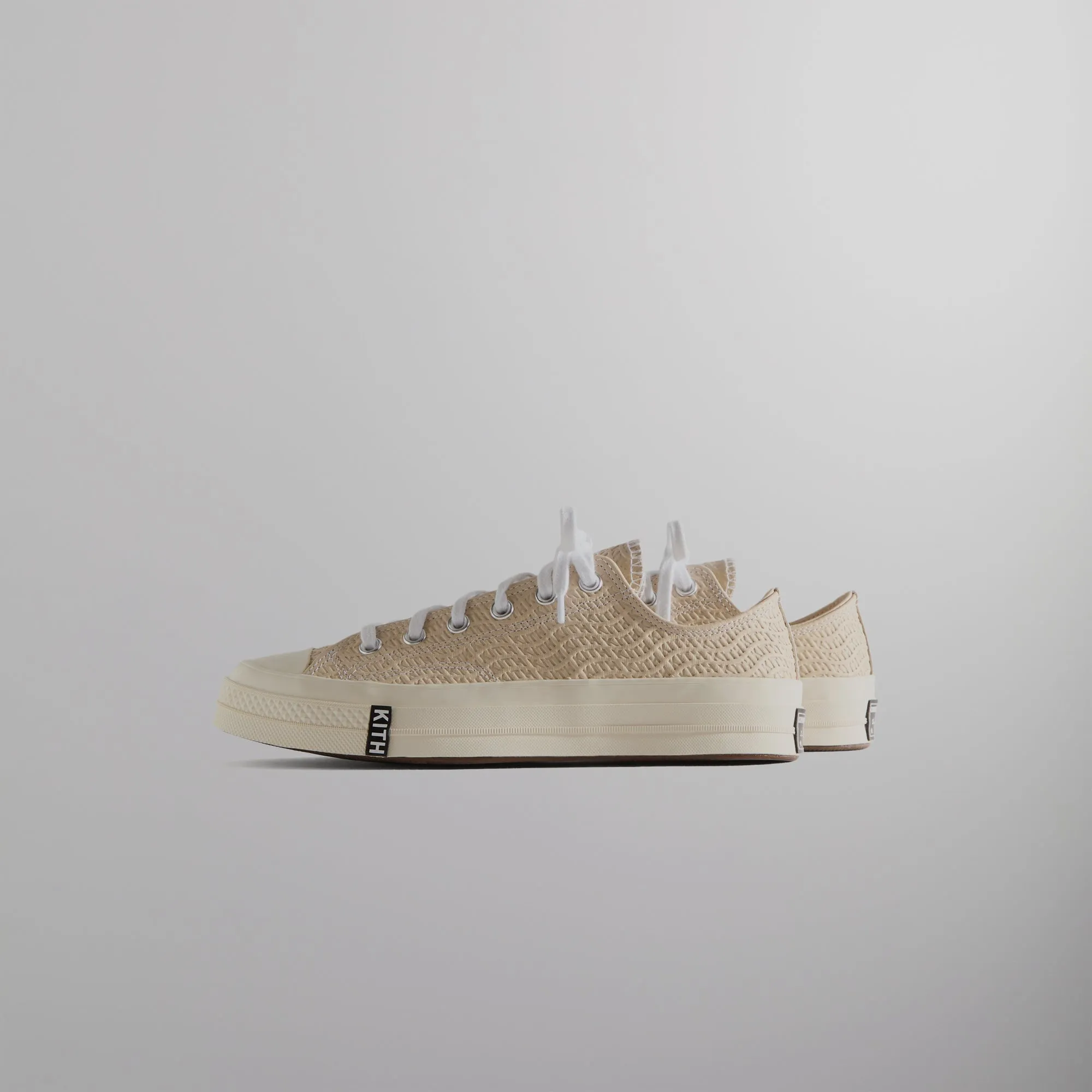 Kith For Converse Chuck Taylor All Star 1970 Ox - Egret / White / Black Wave Walk with Power Halloween Sale