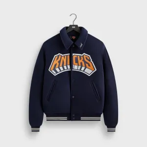 Comfortable Design Production Mesh - Lining Kith For The New York Knicks Empire Wool Coaches Jacket - Nocturnal