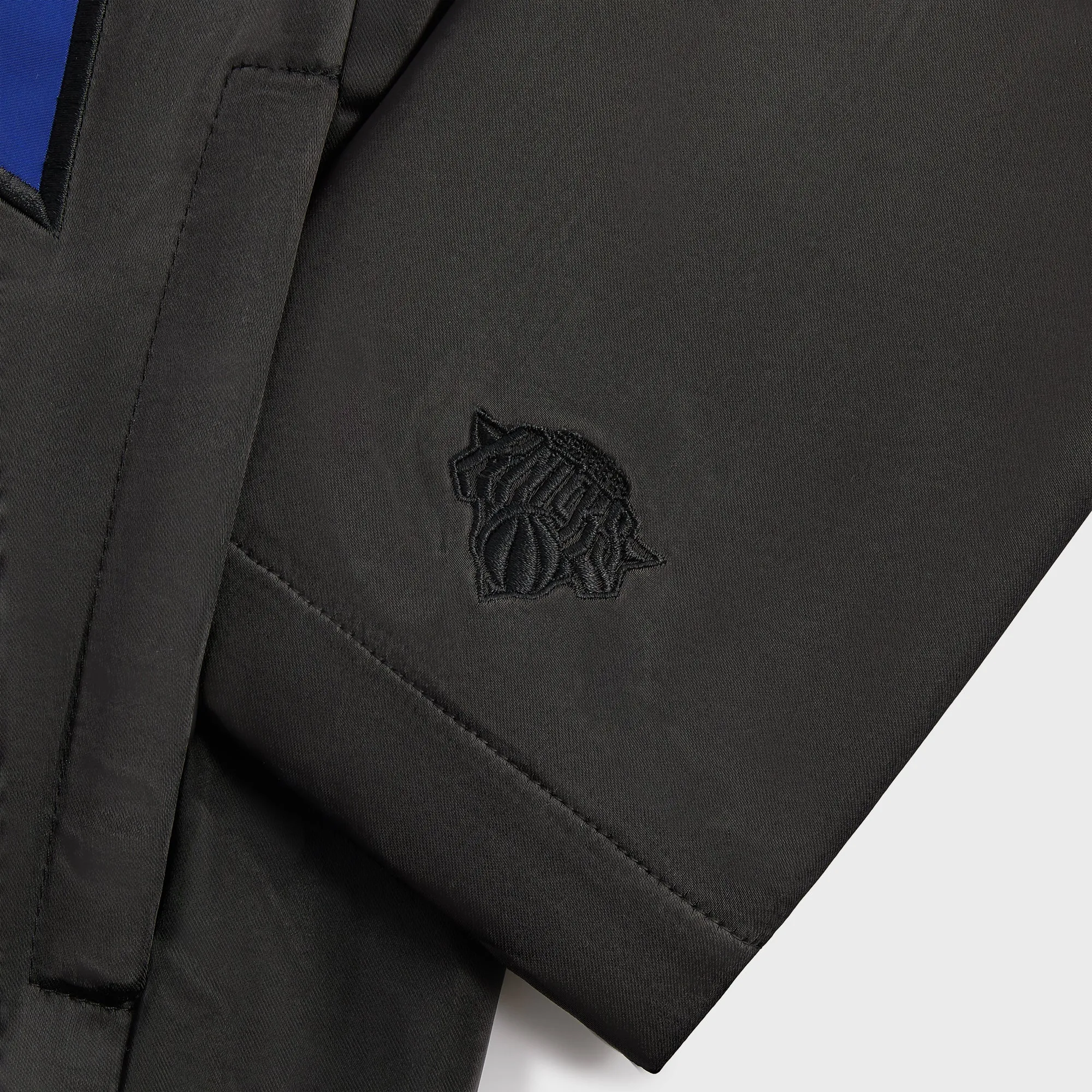 Kith For The New York Knicks Snap Front Coaches Jacket - Black Comfortable Drone Live Edge