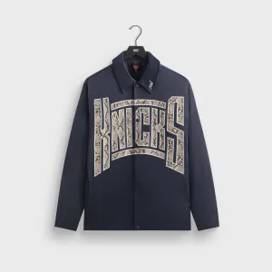 Kith For The New York Knicks Snap Front Coaches Jacket - Nocturnal Hand-Washable-Fit Envelope Pocket