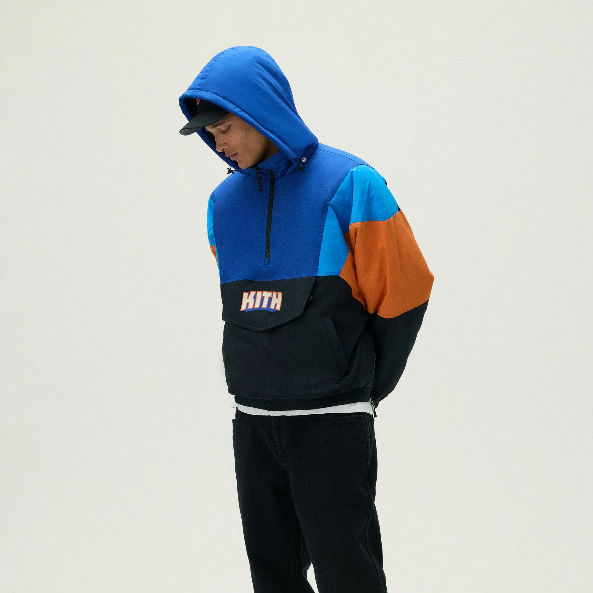 Comfortable Bands Socks Kith For The New York Knicks Wings Quarter Zip Anorak - Black