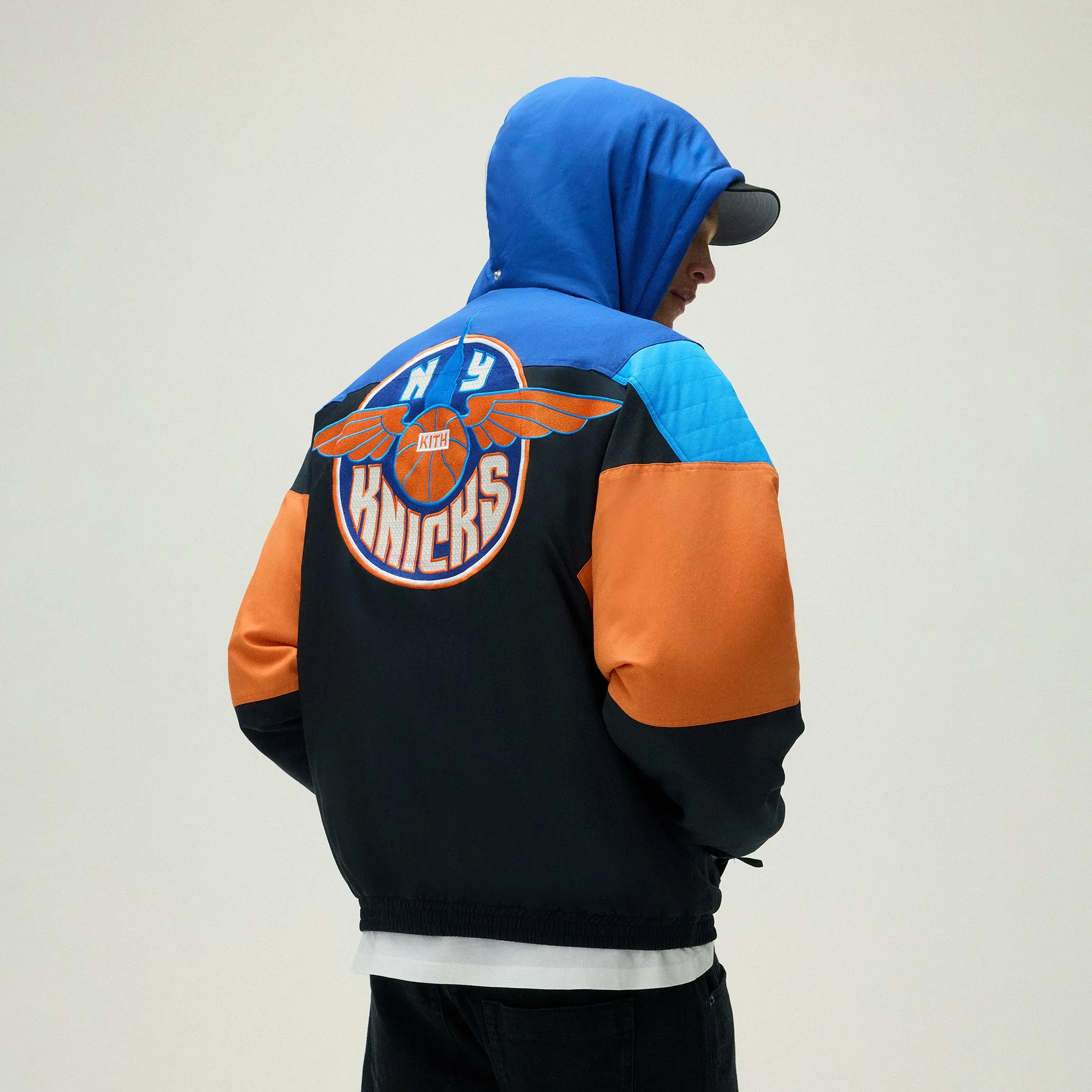 Kith For The New York Knicks Wings Quarter Zip Anorak - Black Earthy Comfortable Ear Opening
