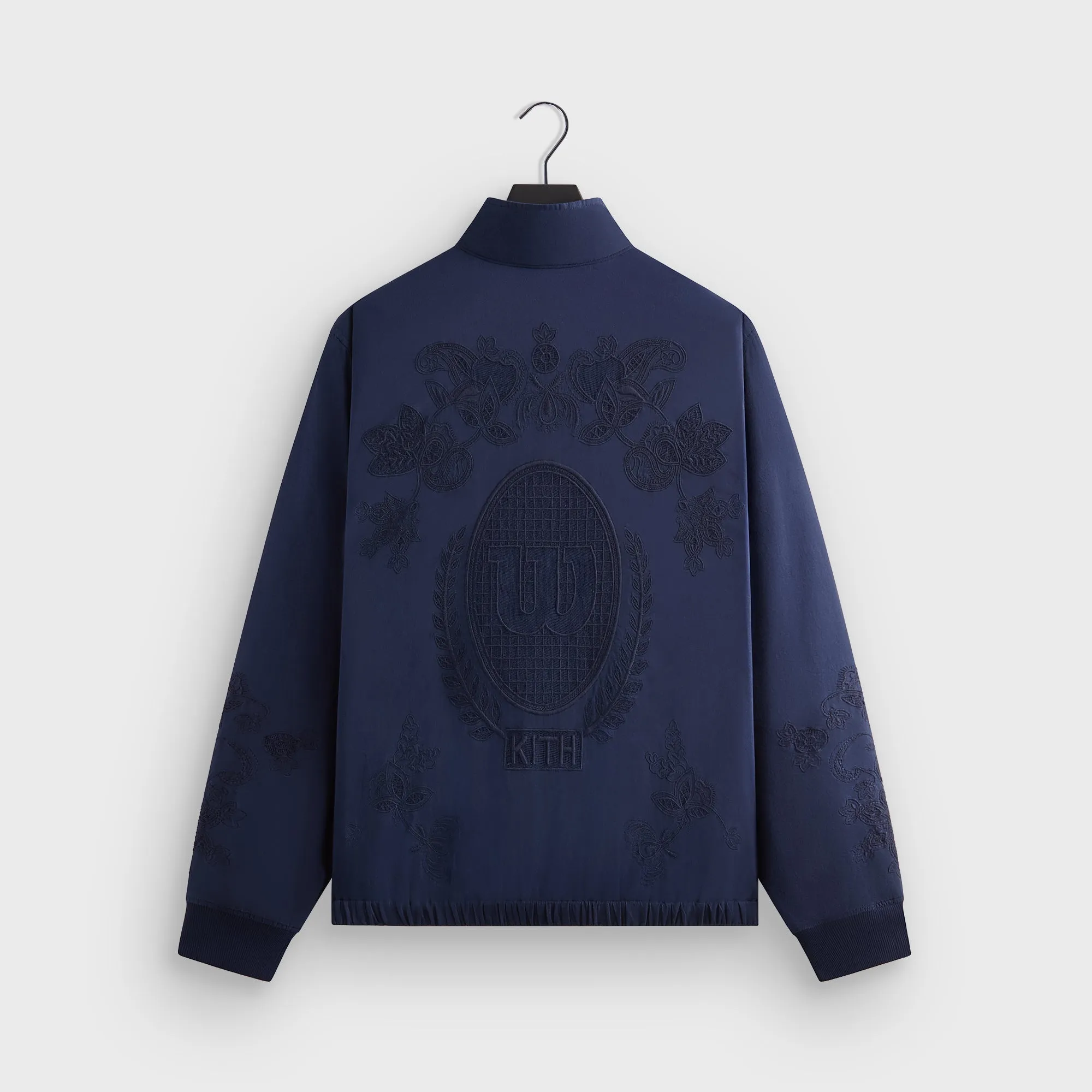Kith For Wilson Embroidered Mesh Track Jacket - Nocturnal Soft Lining Look