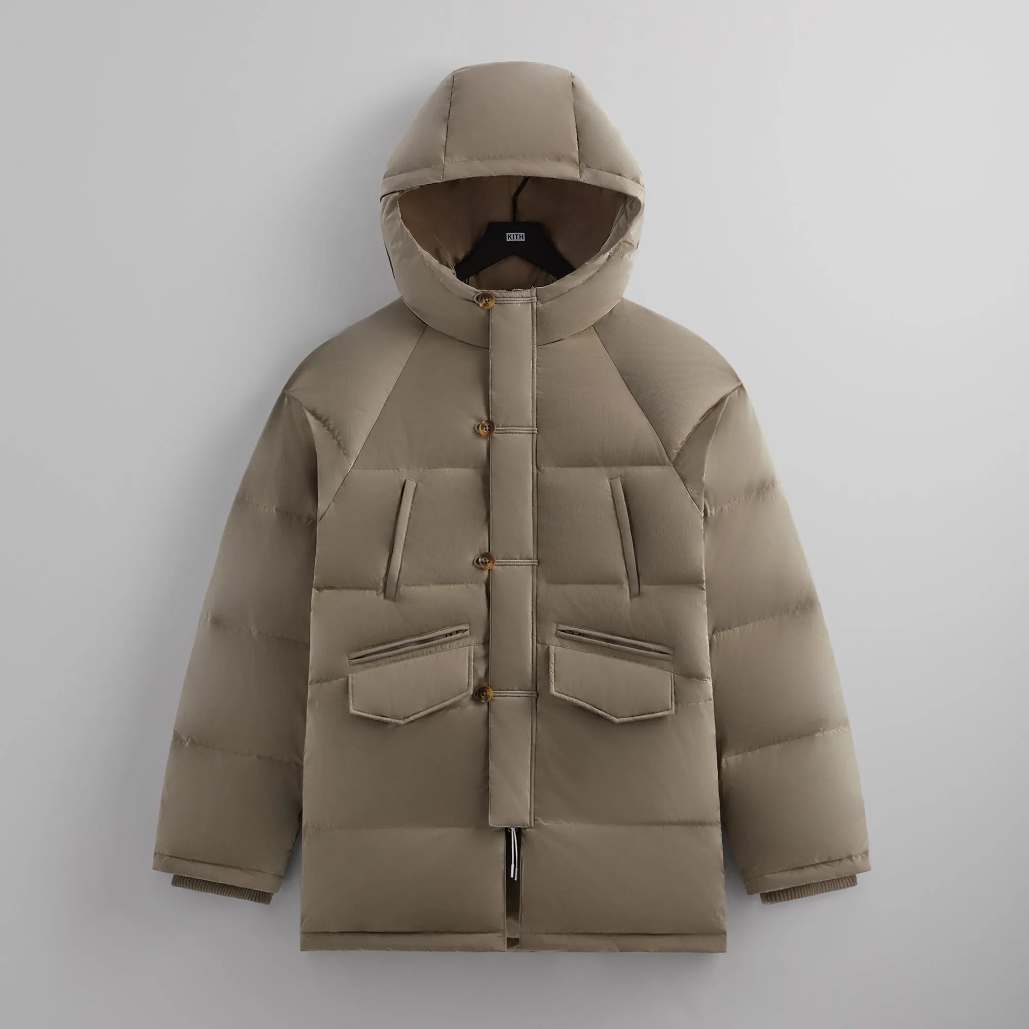 Kith Leroy Parka - Canvas Crisscross Straps Design Elasticized Zippered Pocket