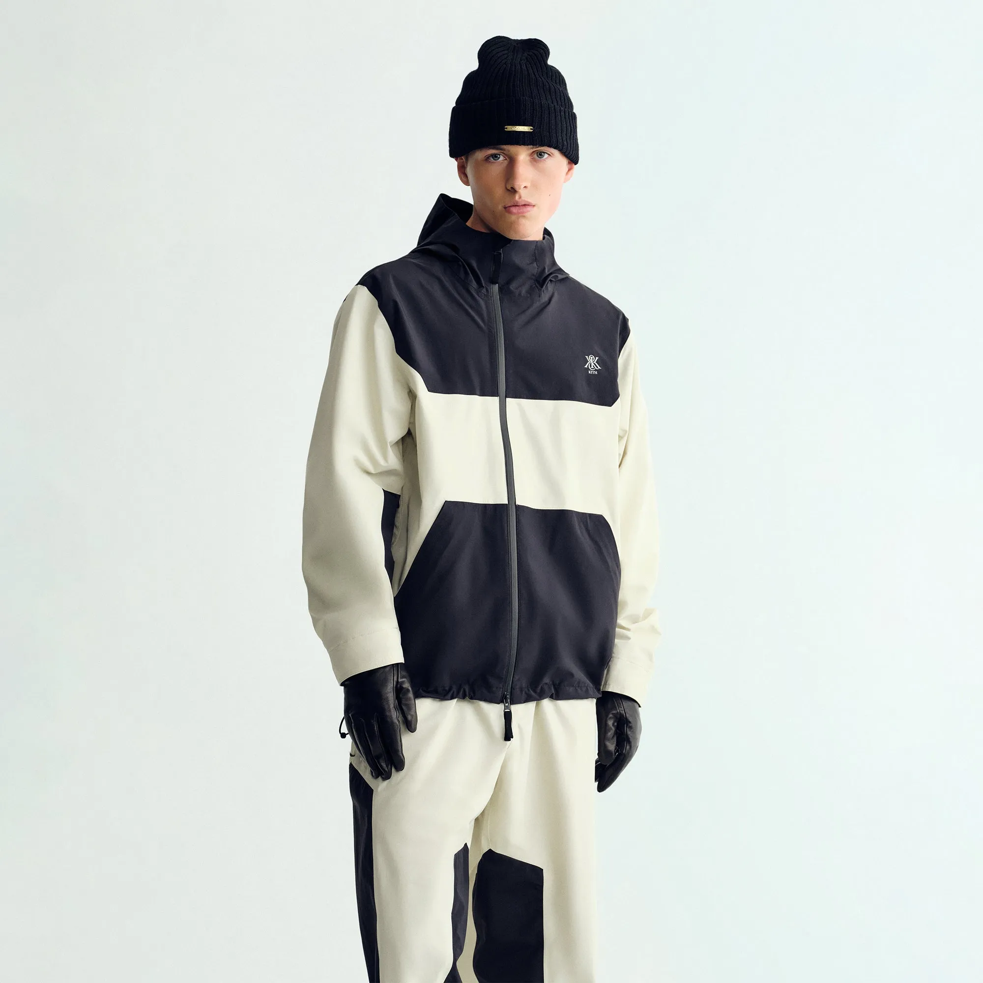 Kith Makai Bonded Tech Jacket - Alabaster Sleep History Stretch Cashmere