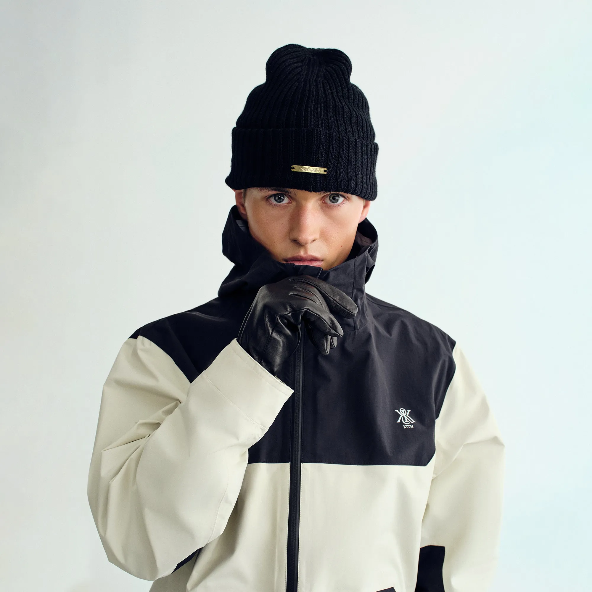 Kith Makai Bonded Tech Jacket - Alabaster Slide Fastener No Pinching