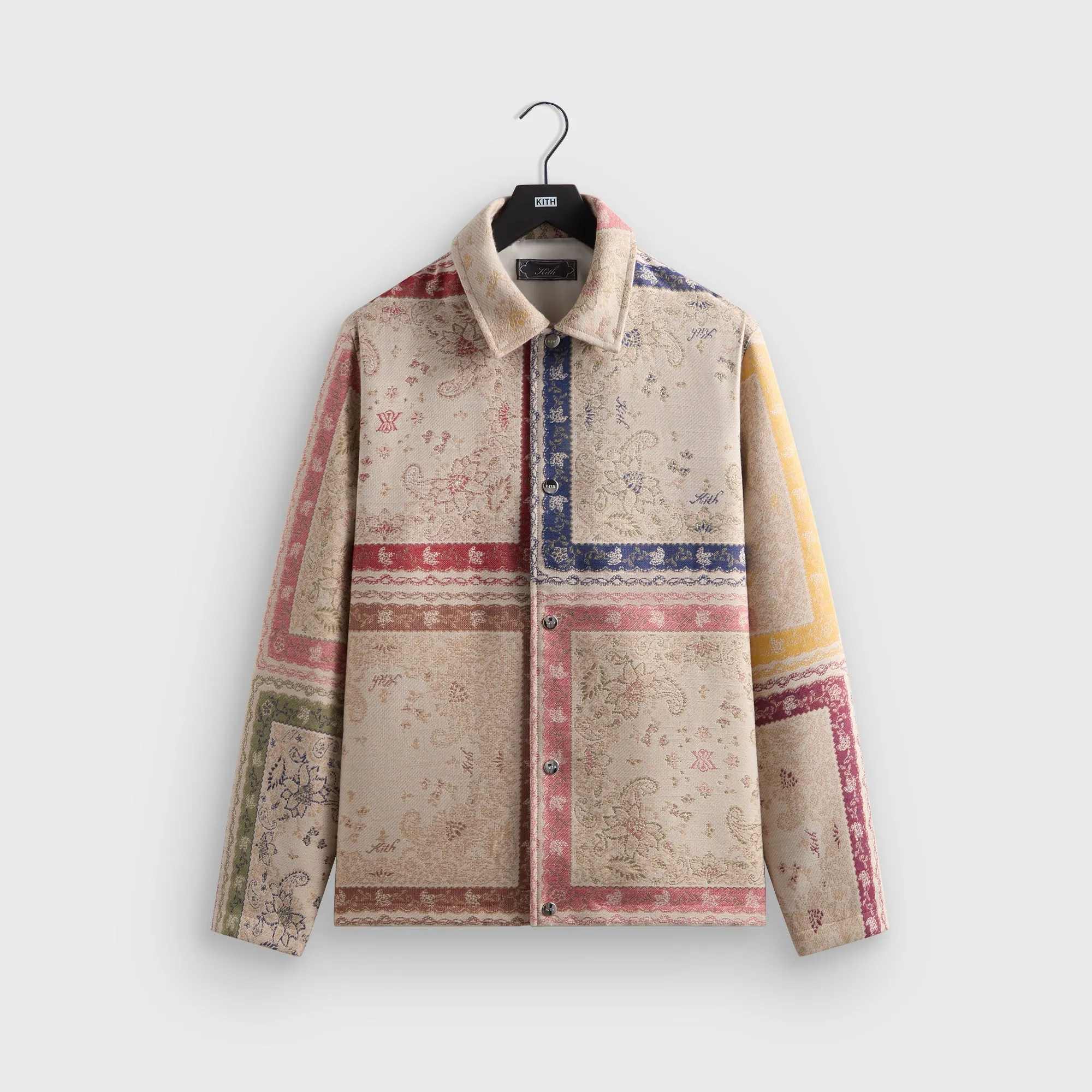 Kith Paisley Tapestry Coaches Jacket - Waffle Soft Material"