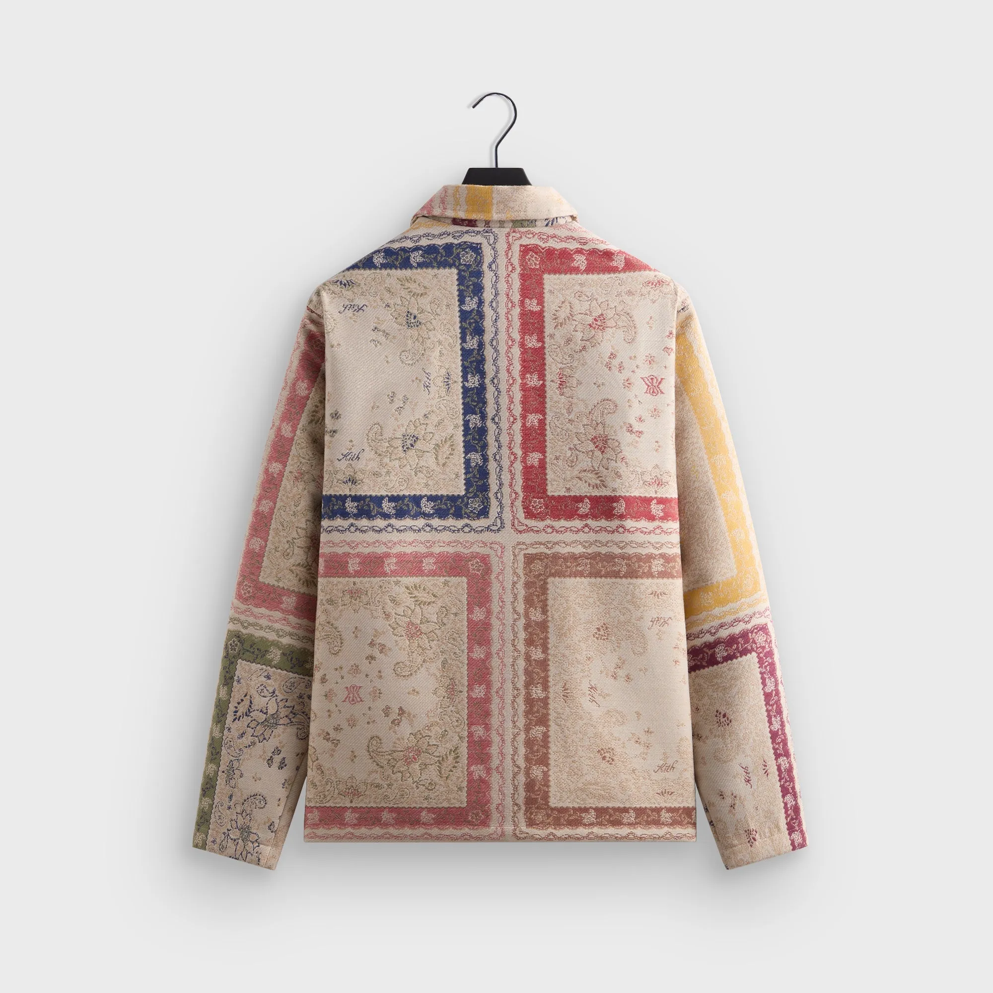 Comfortable Sunny Kith Paisley Tapestry Coaches Jacket - Waffle