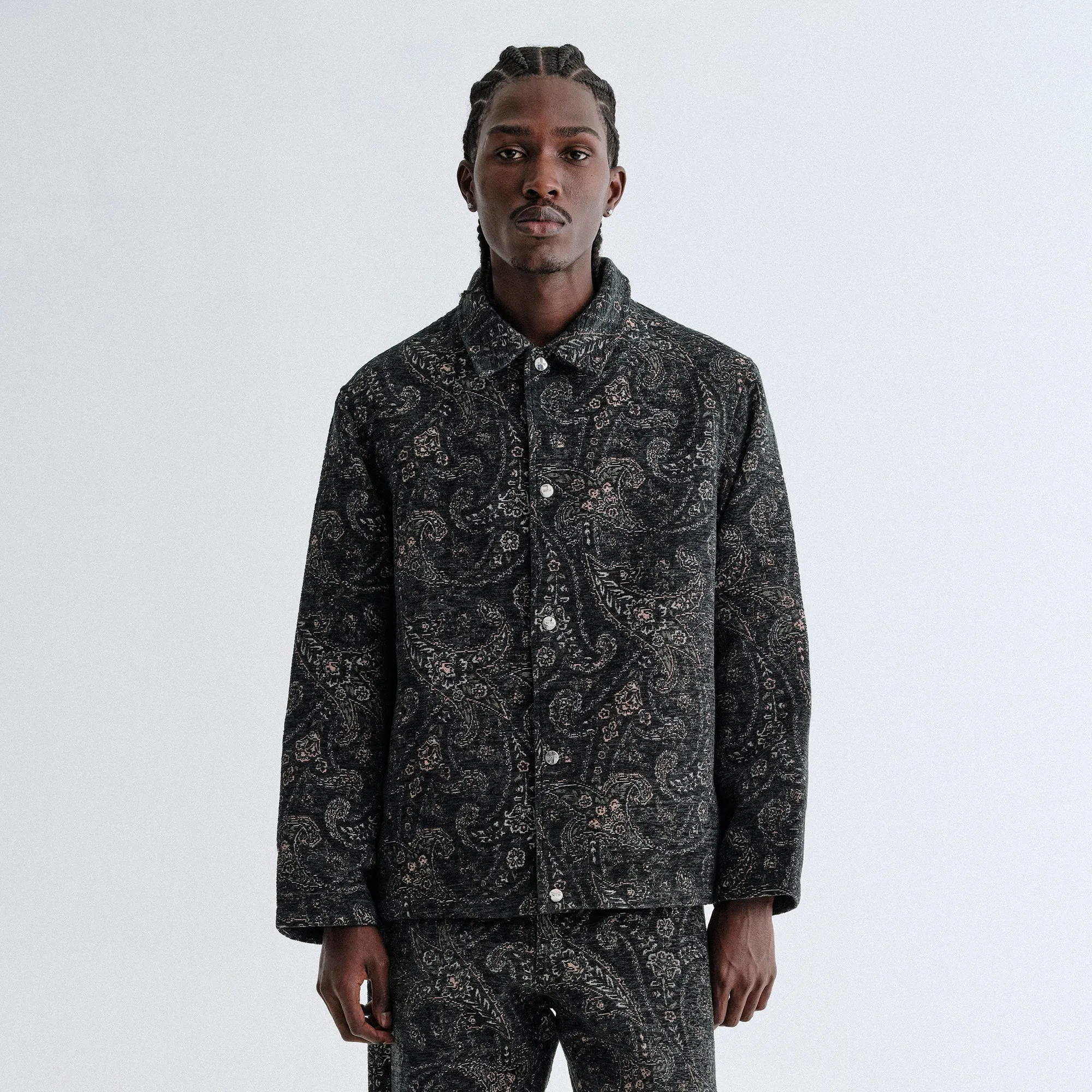 Kith Paisley Tapestry Irvin Coaches Jacket - Equestrian Hammered
