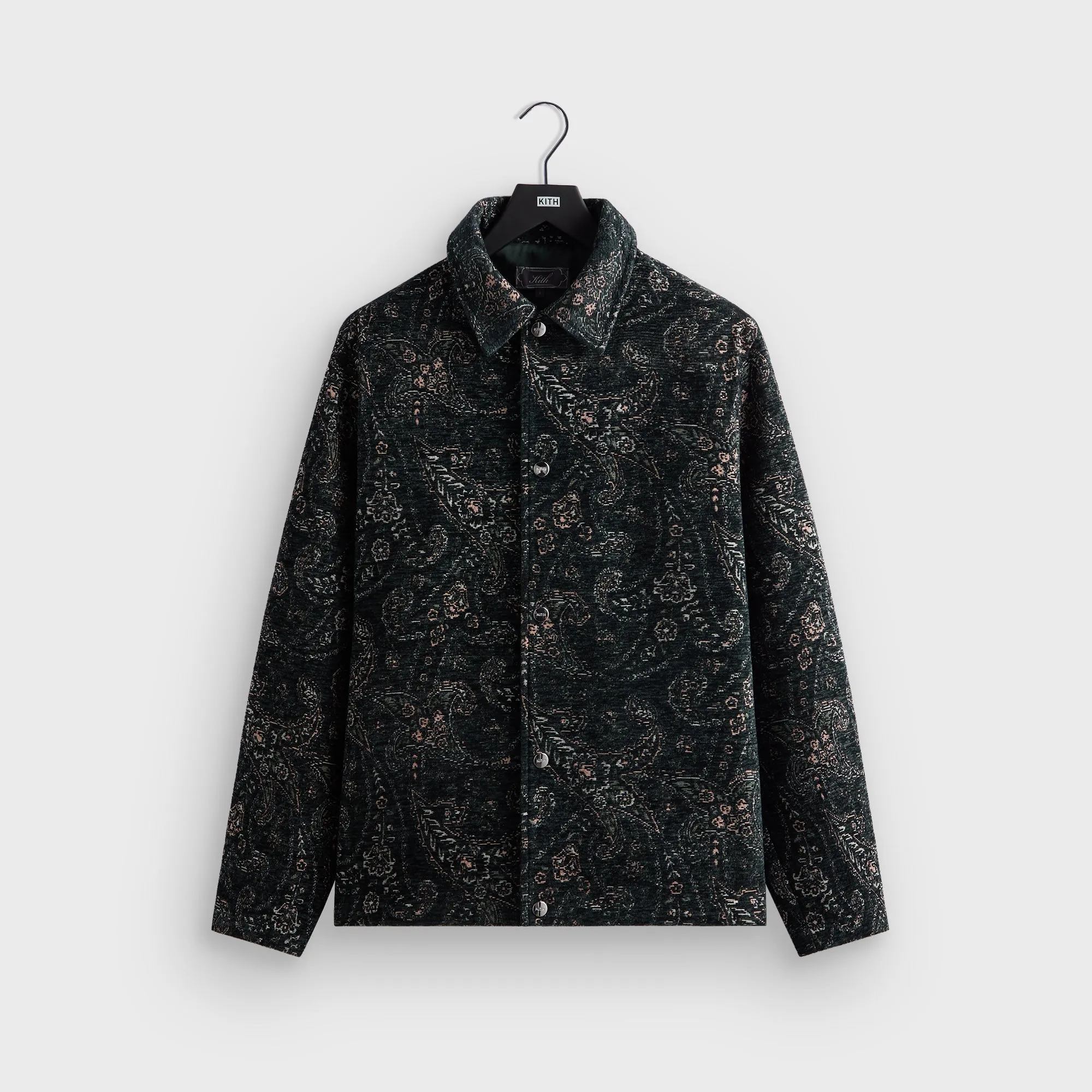 Built-In Bra Kith Paisley Tapestry Irvin Coaches Jacket - Equestrian