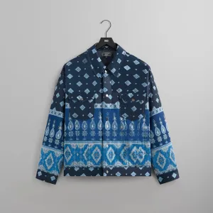 Kith Puffed Jase Satin Trucker Jacket - Nocturnal Die - Cut Design