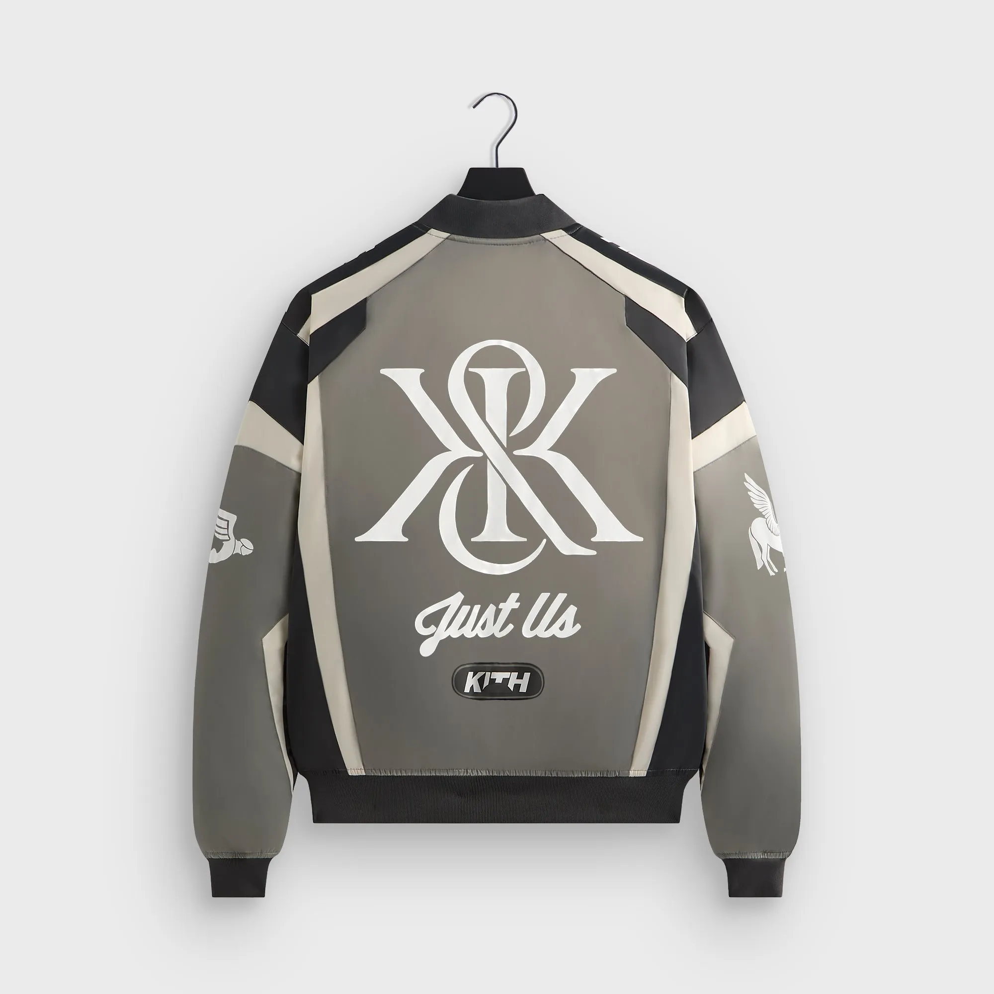 Fit for All Body Types Kith Racing Nylon Bomber Jacket - Steel