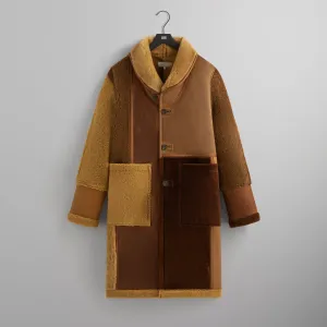Real Benefit 3D Printing Marketplace Workshop Kith Shearling Patchwork Becker Coat - Mesa