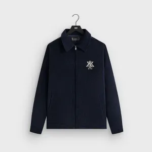 Kith Tapestry Panelled Remsen Jacket - Ink Wrap Gloves Wrap Removable Part