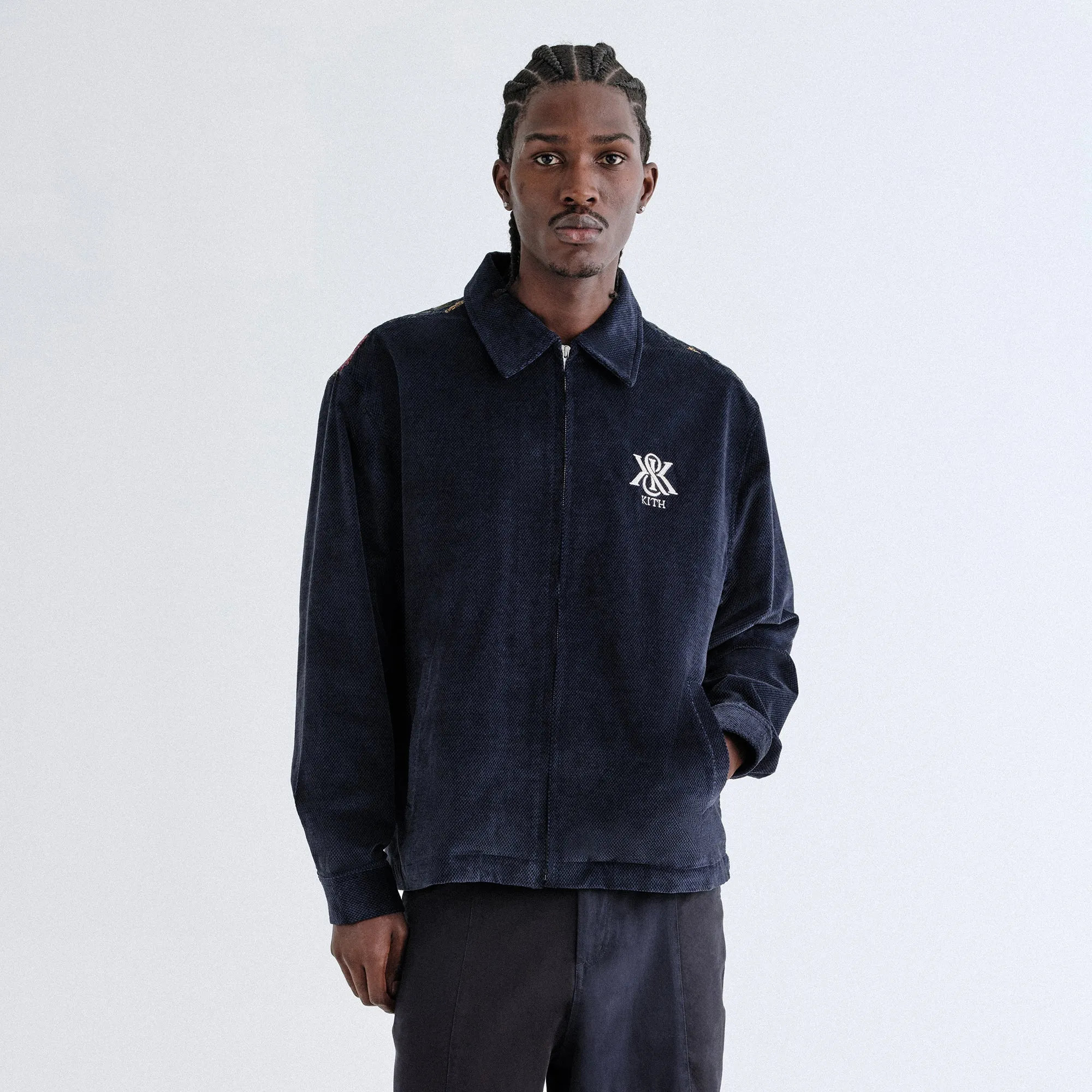 Kith Tapestry Panelled Remsen Jacket - Ink Thin Corduroy