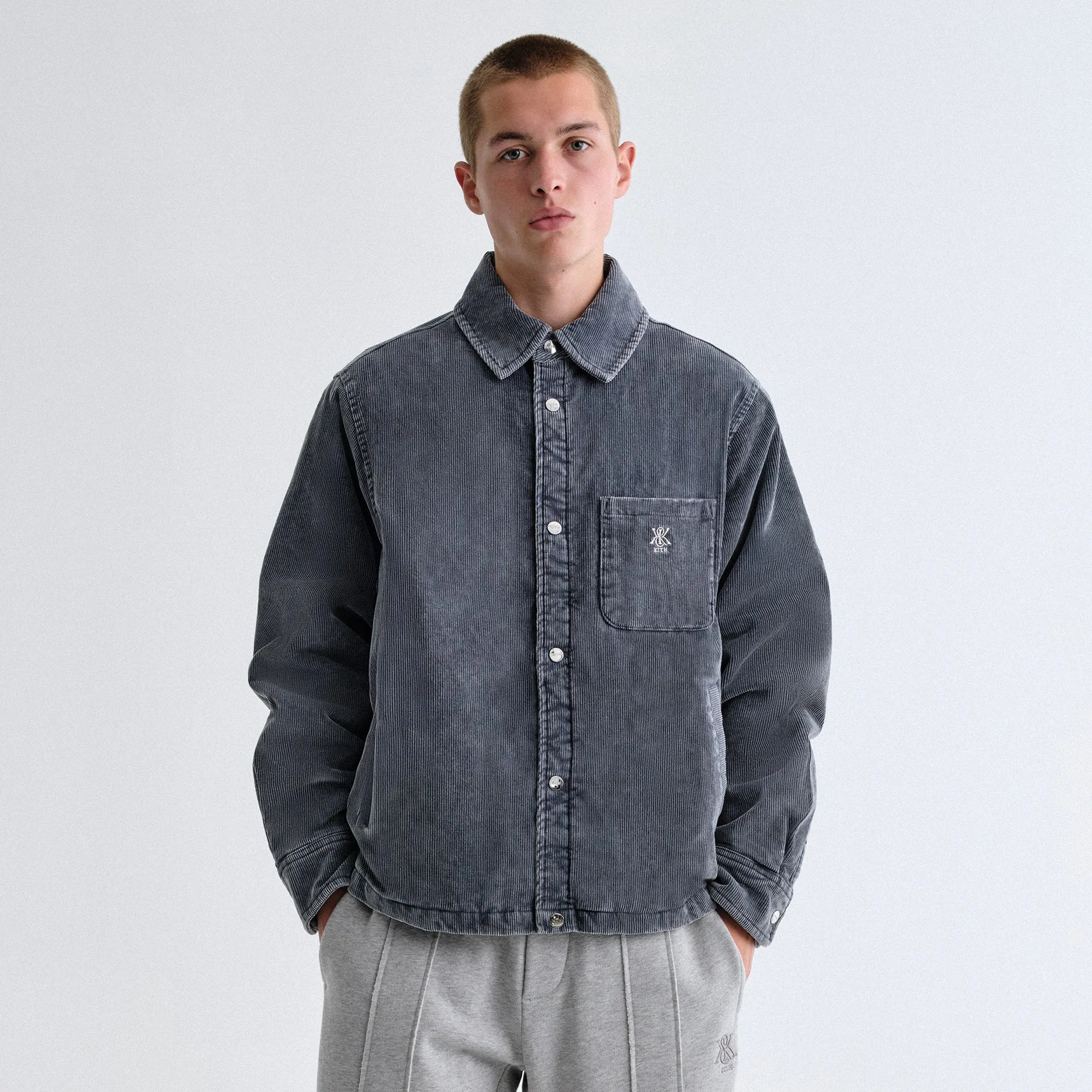 Kith Washed Corduroy Brixton Puffed Shirt Jacket - Elevation Soft Outer Layer 3D Printing Marketplace Risk