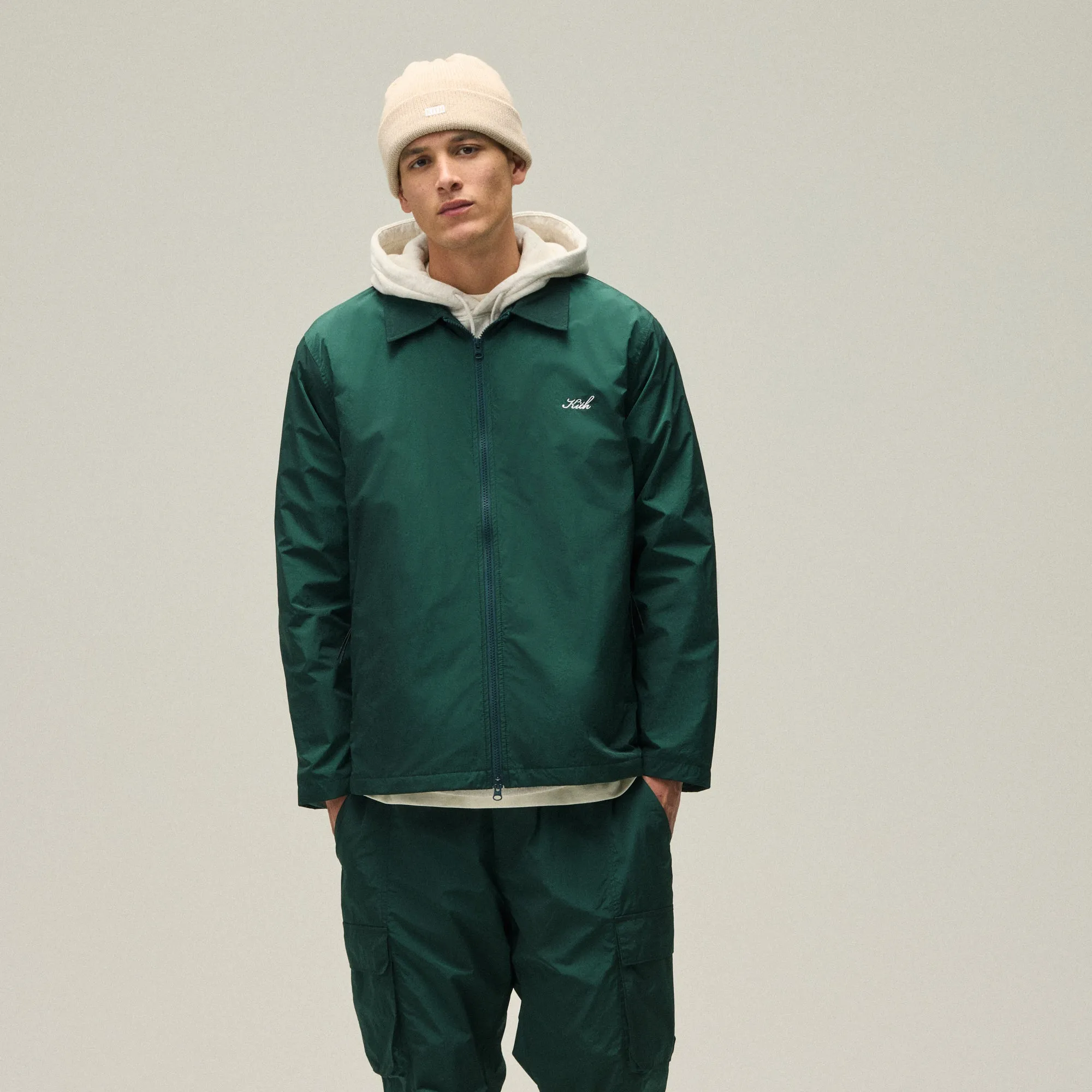 Kith Wrinkle Nylon Jonas Coaches Jacket - Stadium Anti Bacterial Feature