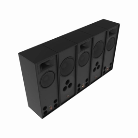 Klipsch RCC-102-BTS Behind the Screen System hi-fi dual speakers,hi-fi triple amplifier setup,hi-fi pro audio kit