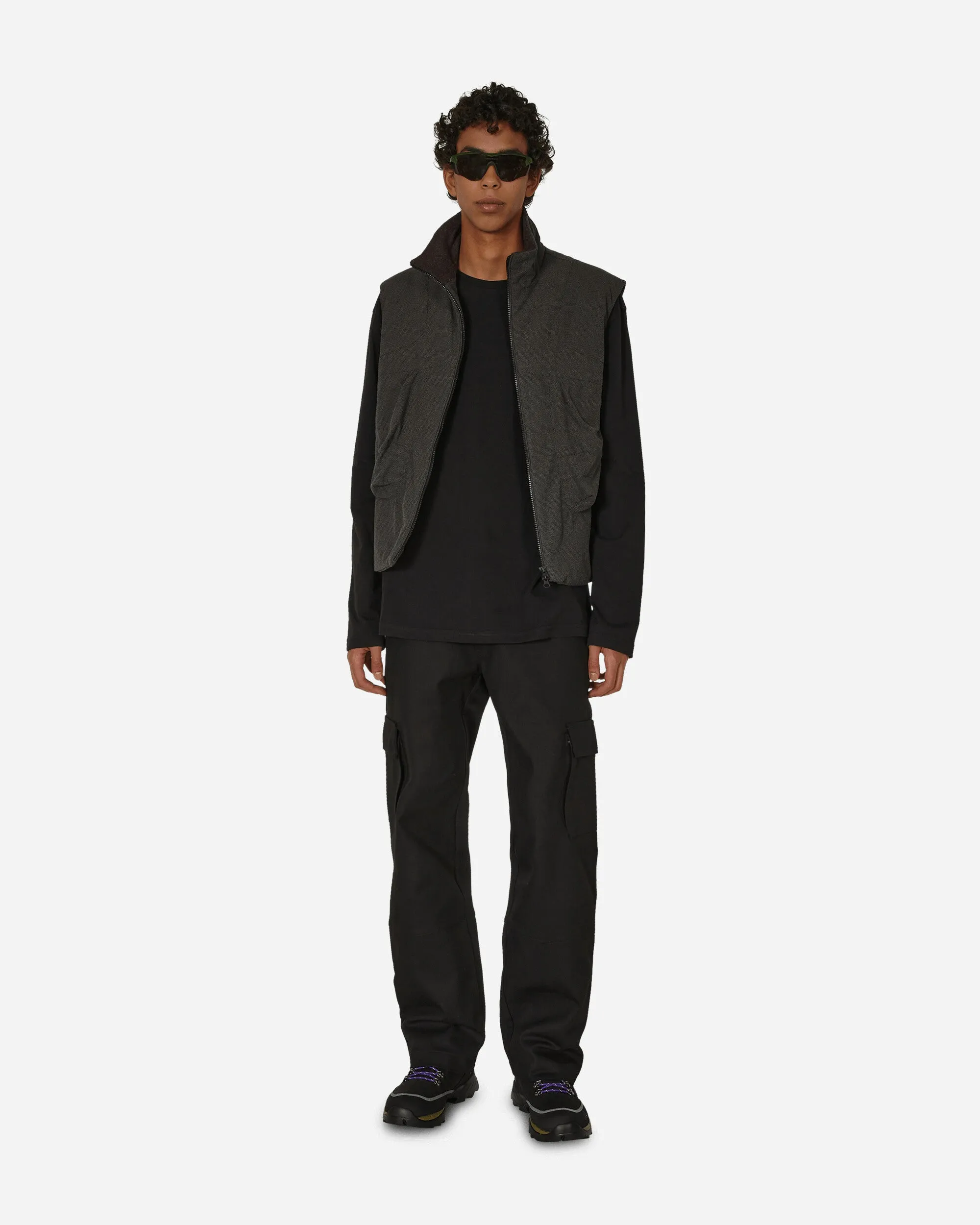 Klopman Shank Structured Pants Black Knitwear Brands Reinforced Seams Fabric