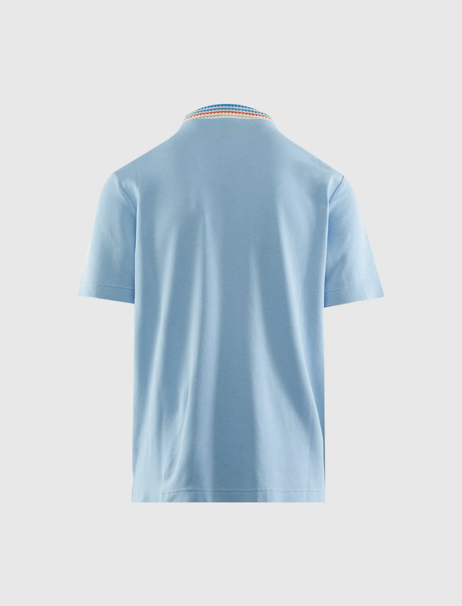 Knit Collar Polo Flexibility Design Welt Pocket Style