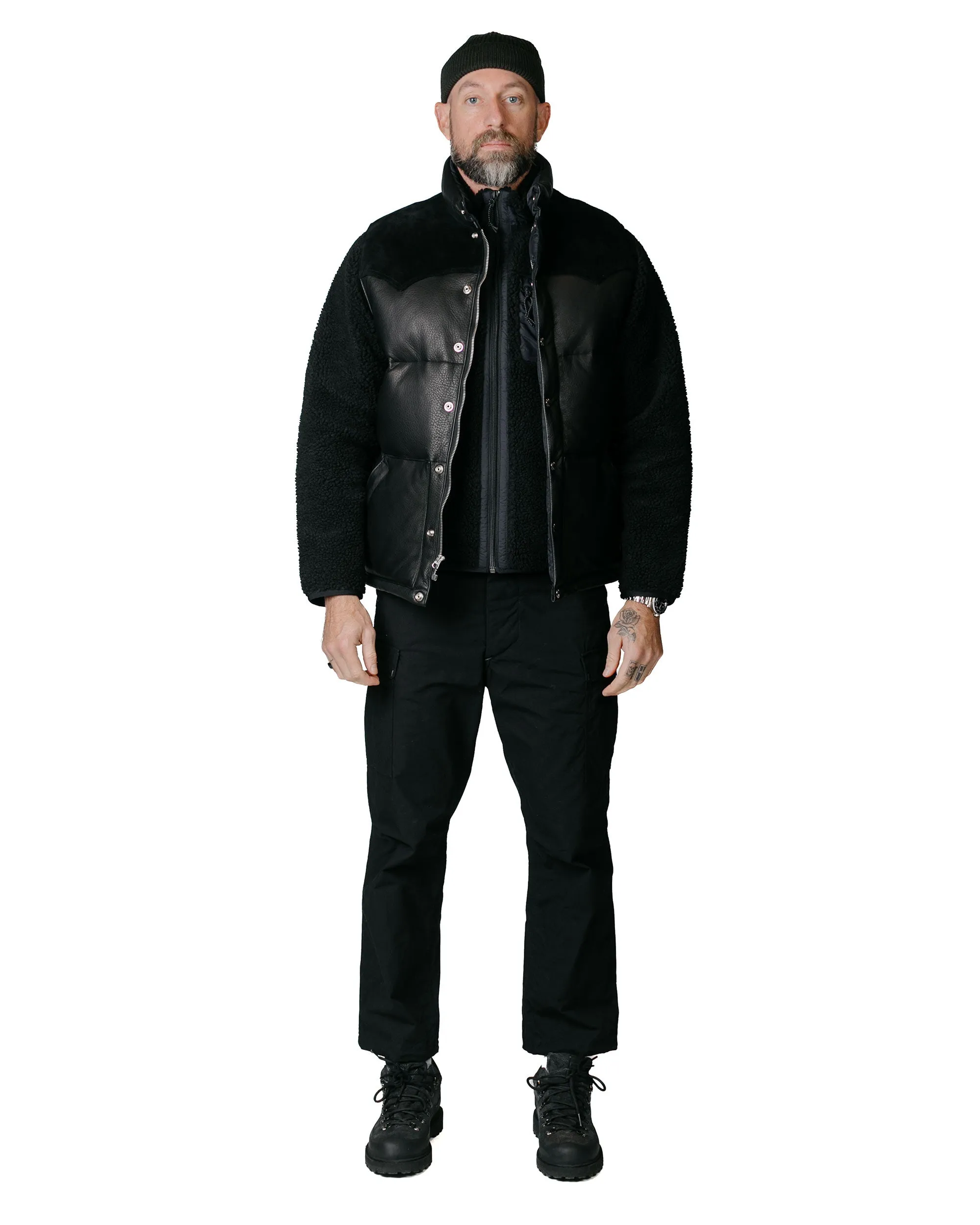 The Corona Utility Fp006 Fatigue Slacks 'Jungle Slacks' N/C Military Ripstop Black Smooth Jacquard Seams