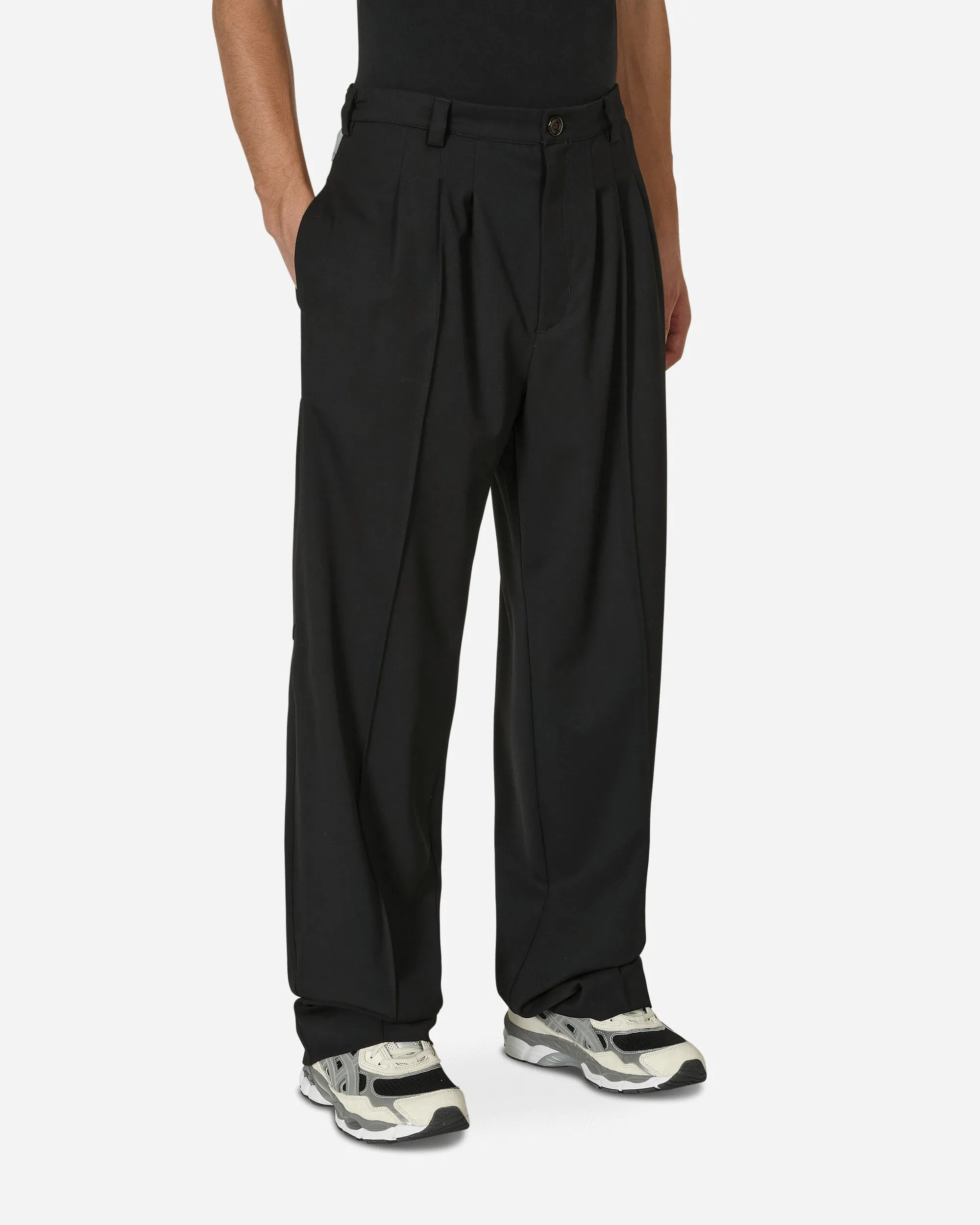 Custom Style Supportive Feature Kreuk Tailored Trousers Crow Black