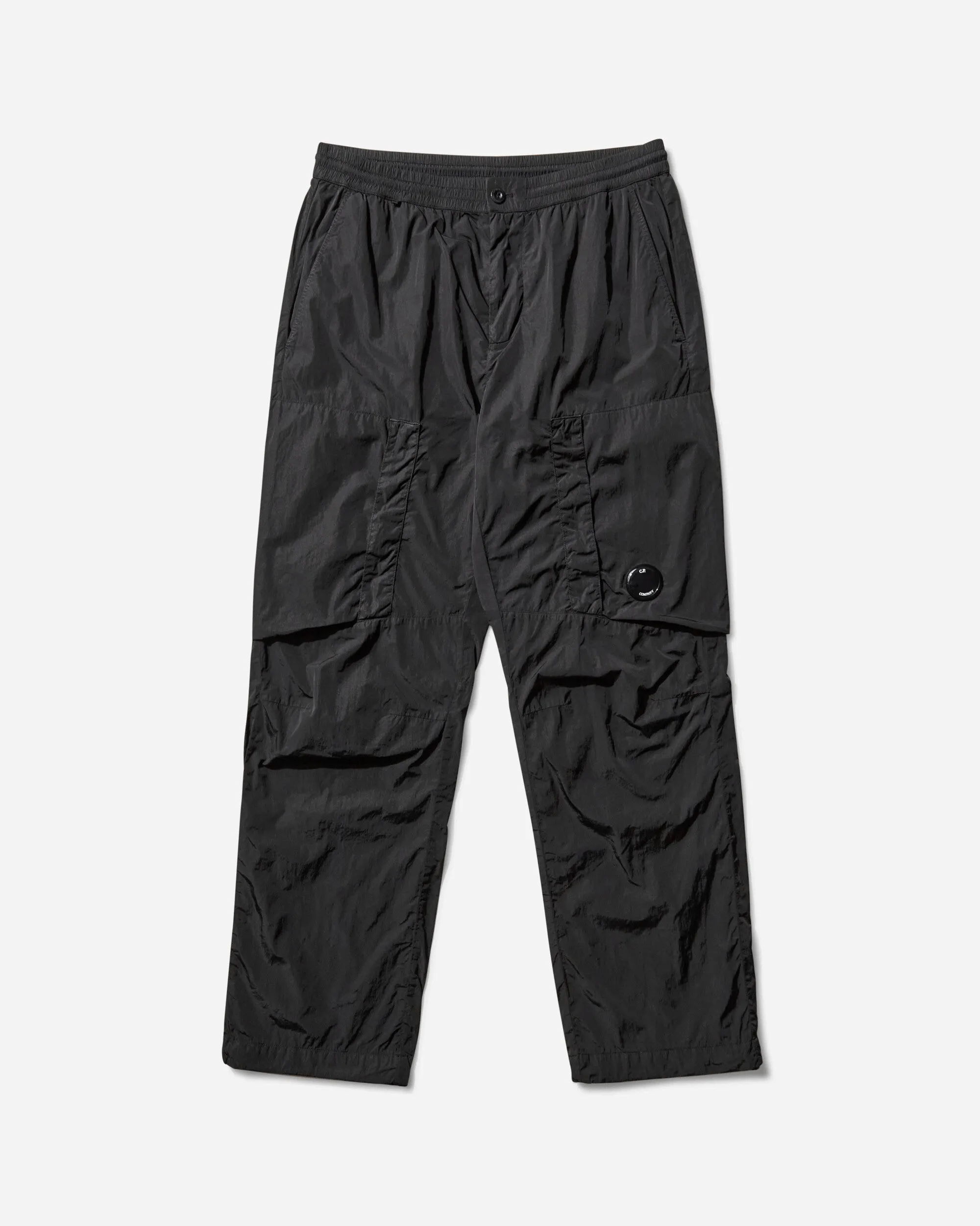 Damp - Resistant Smooth Knit Men'S Chrome-R Loose Cargo Pants Black