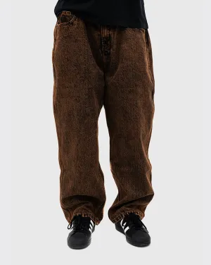 Odor - Resistance Anti-Microbial Butter Goods Spider Denim Jeans - Acid Brown