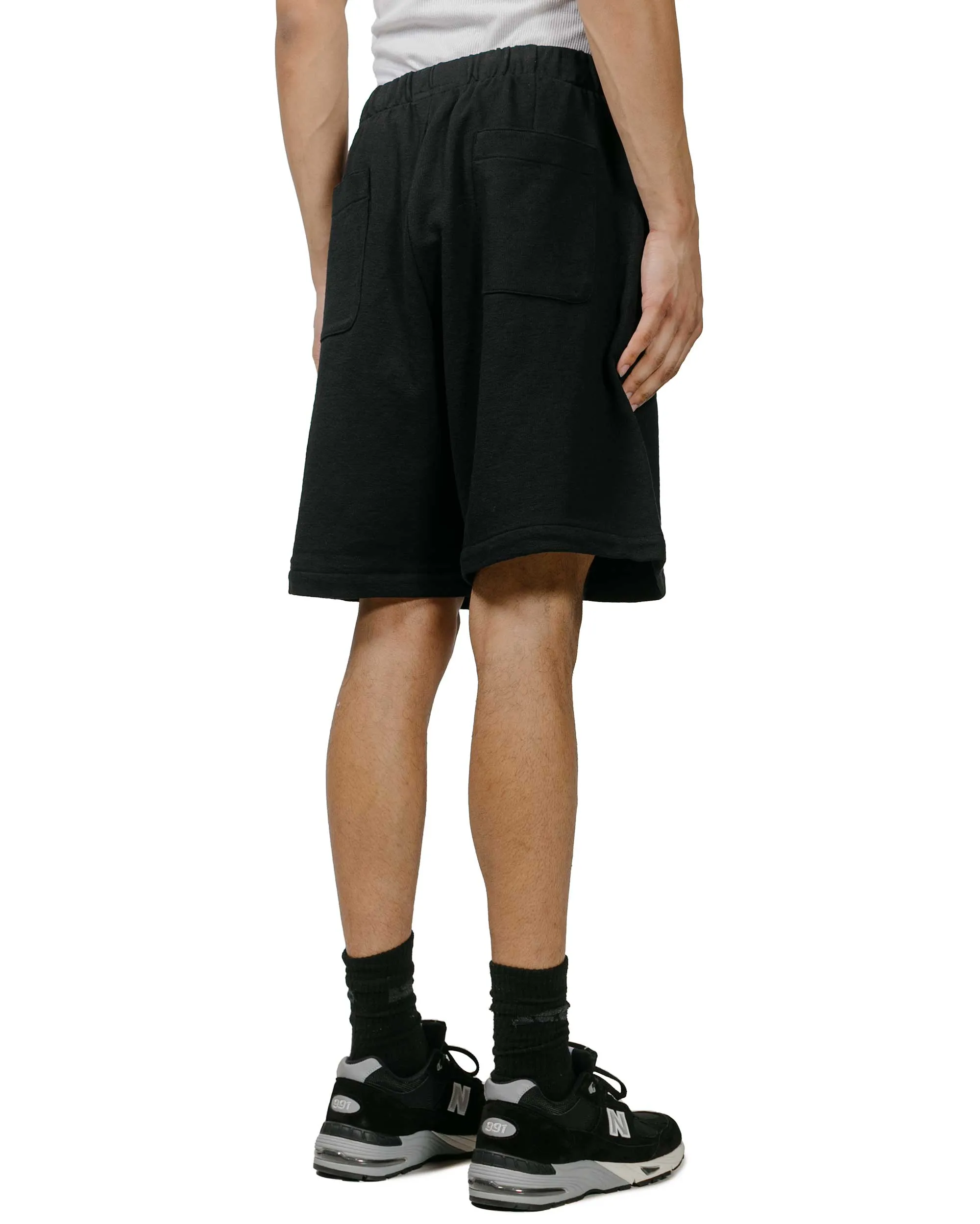 Low Absorbency Buttoned Pockets Lady White Co. Textured Lounge Short Black
