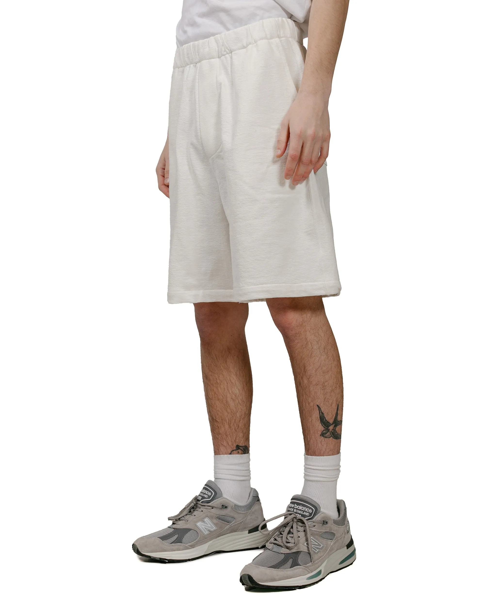 Lady White Co. Textured Lounge Short White "Ergonomic Structure