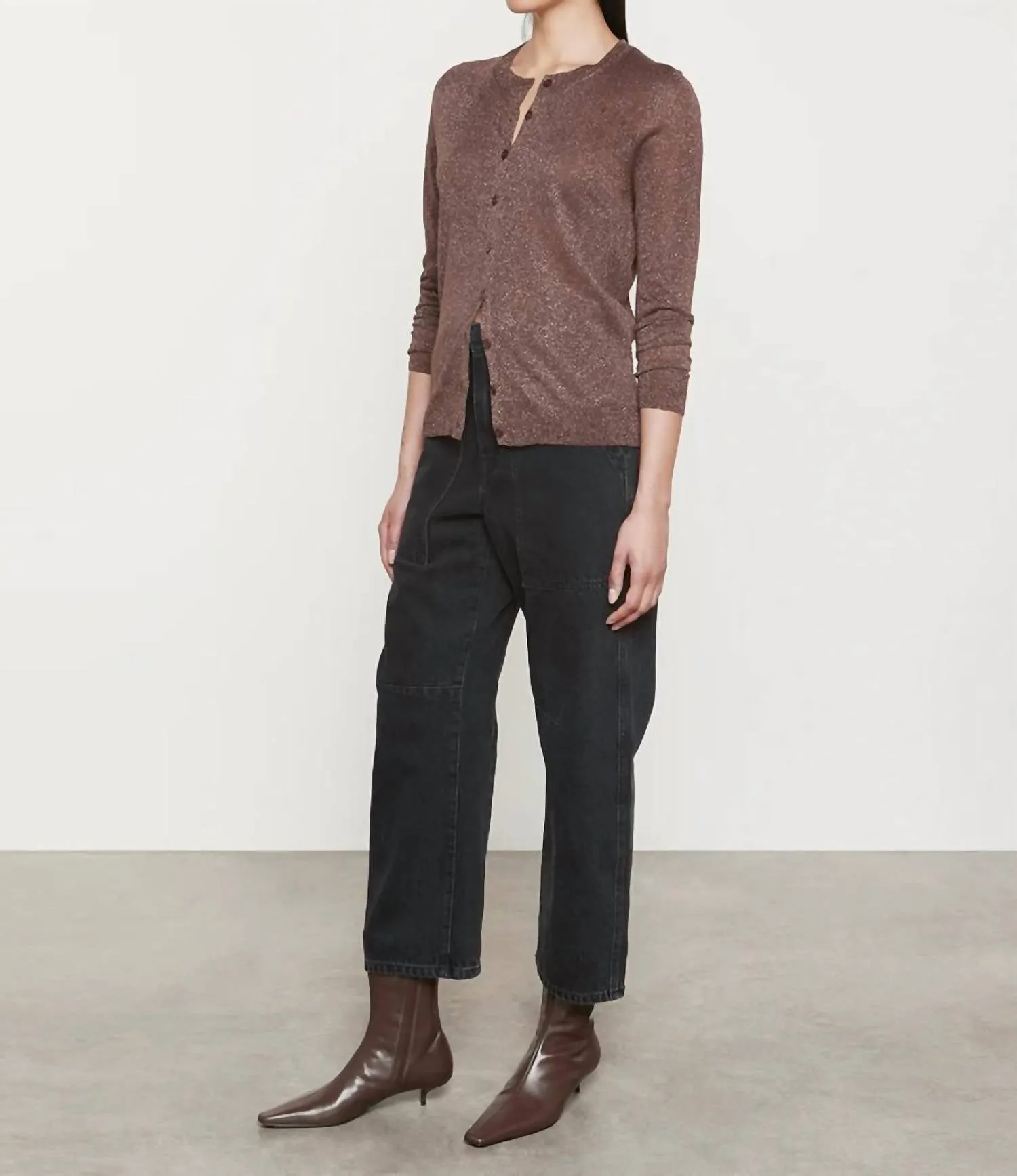 Cardigan Lam en marron