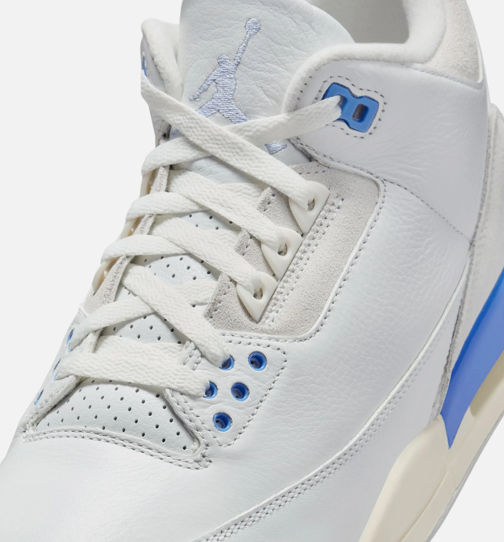 Comfortable And Secure Air Jordan 3 Retro Lucky Shorts Mens Lifestyle Shoe - Summit White/Hydrogen Blue/Legend Blue