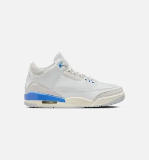 Stretch Material Design Air Jordan 3 Retro Lucky Shorts Mens Lifestyle Shoe - Summit White/Hydrogen Blue/Legend Blue