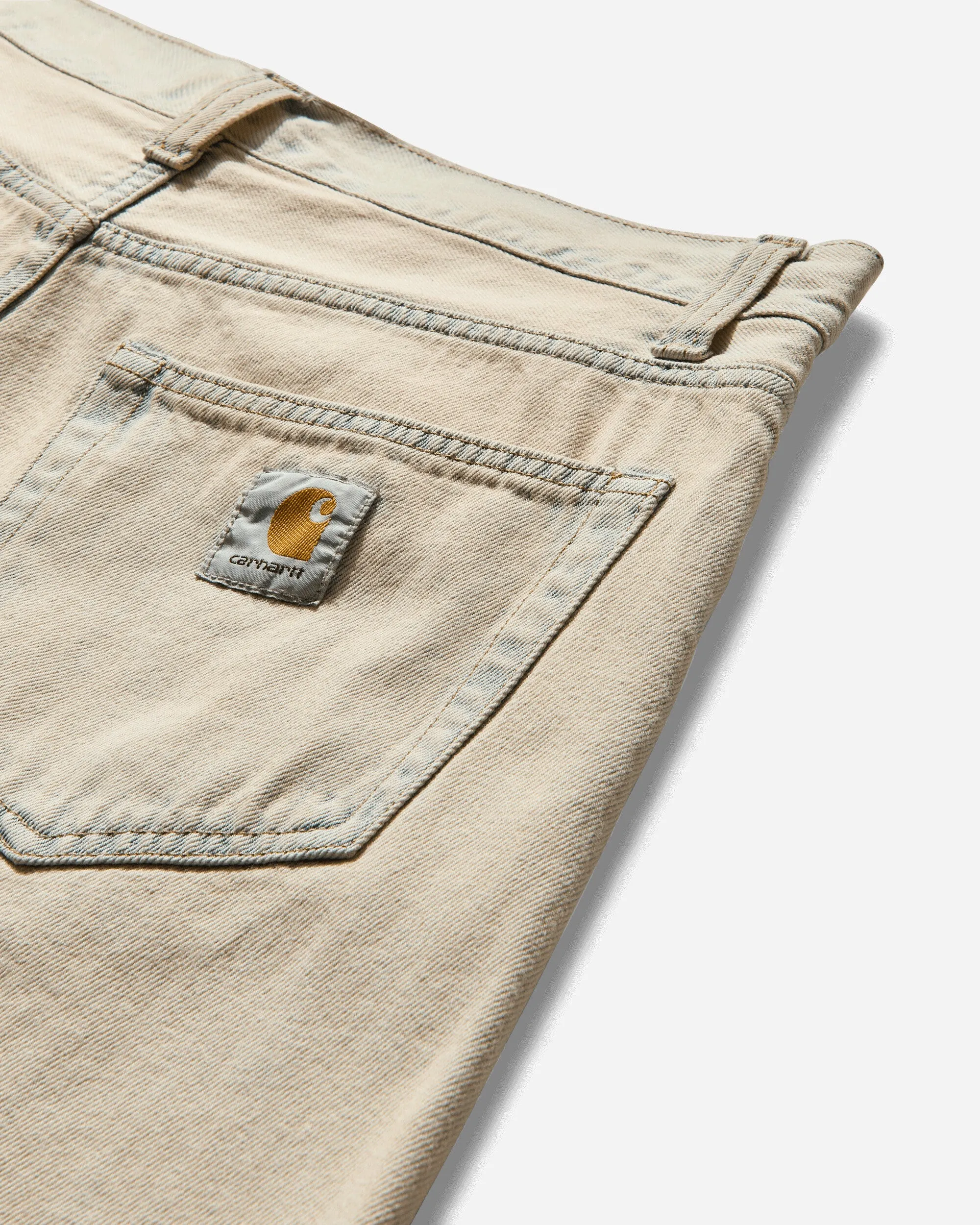 Landon Pants Blue (Sand Bleached) Decorative Button Breathable Lining
