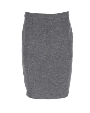 Jupe crayon Lanvin en laine grise