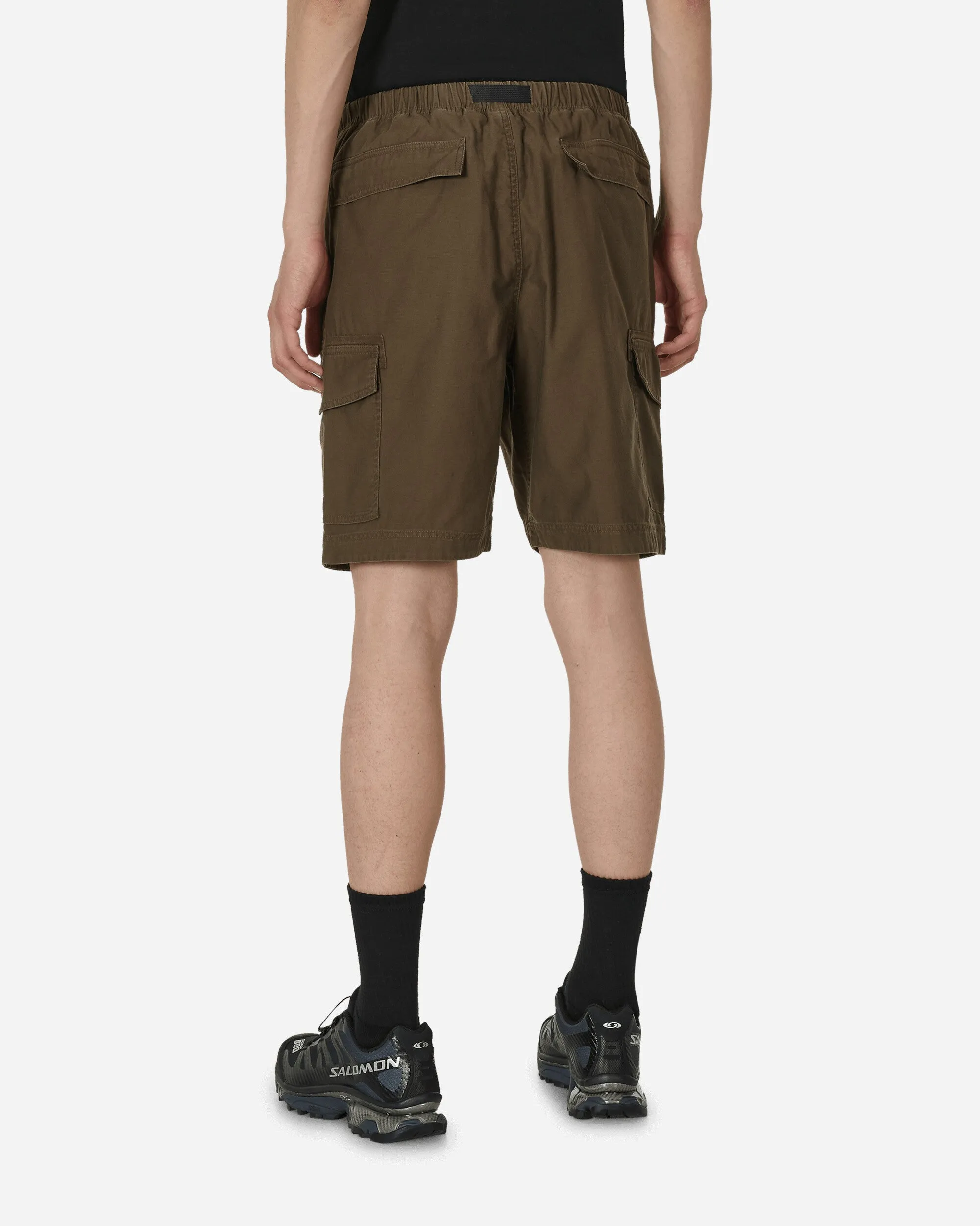 Mini Size 3D Cotton Cargo Shorts Olive