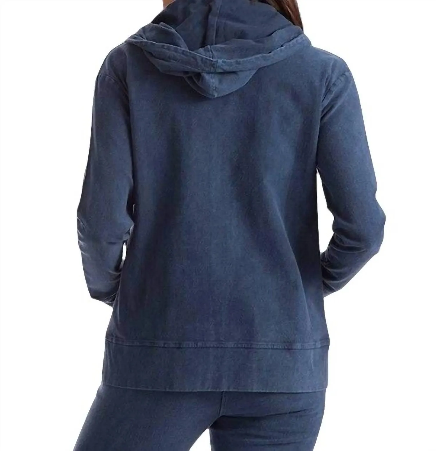 Cardigan à capuche Lauren en denim