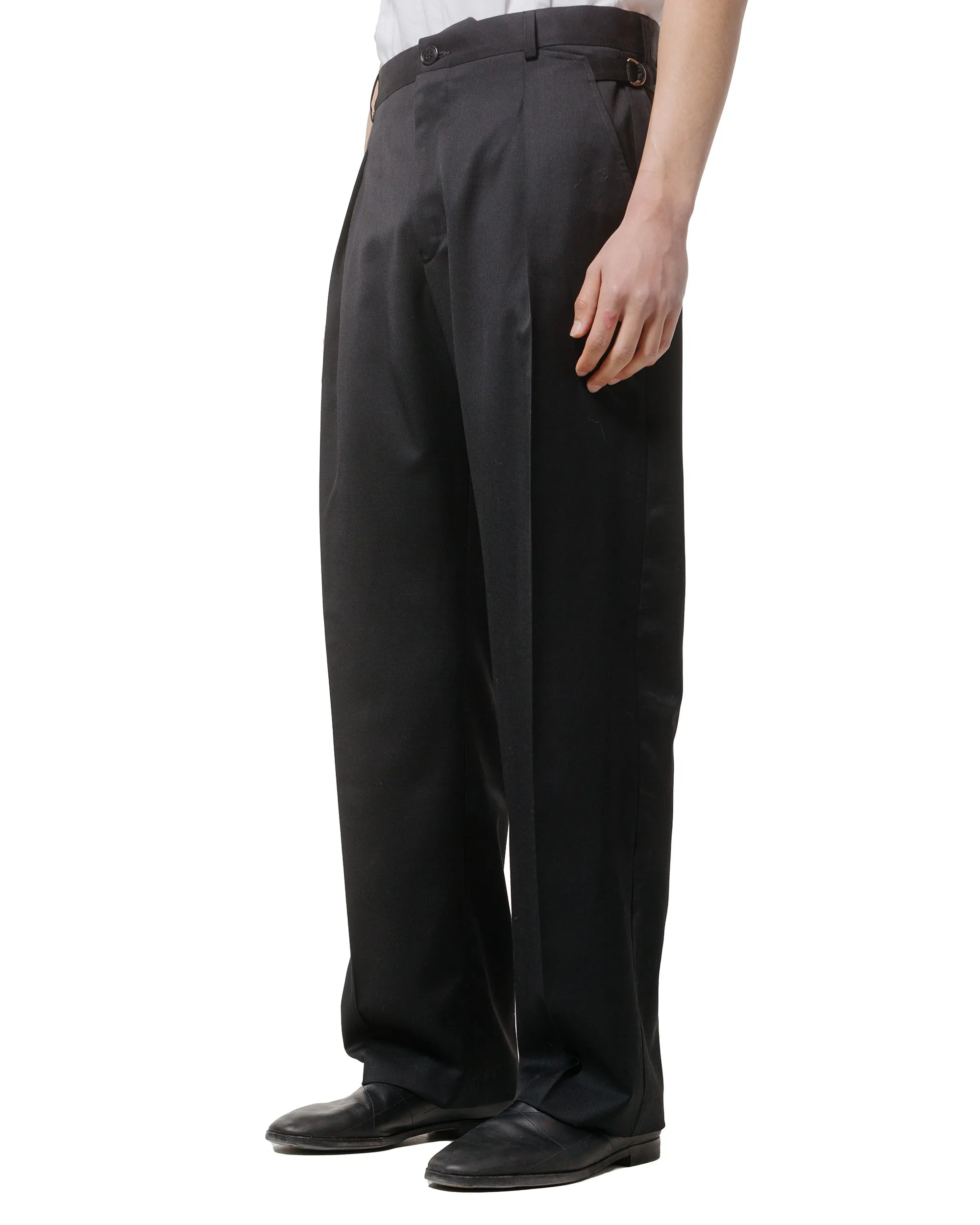 Wanze Cinch Trouser Tropical Wool Black Comfortable Educator