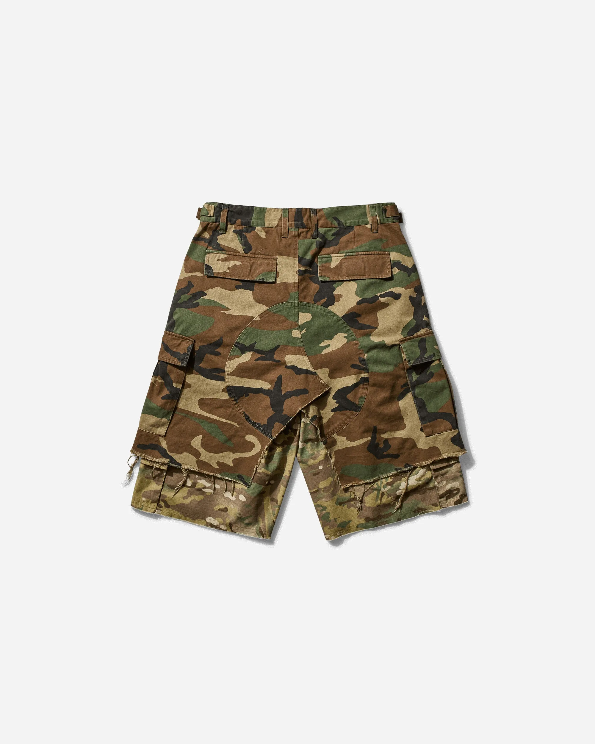 Layered Skirt Cargo Shorts Camo Tapestry Needle