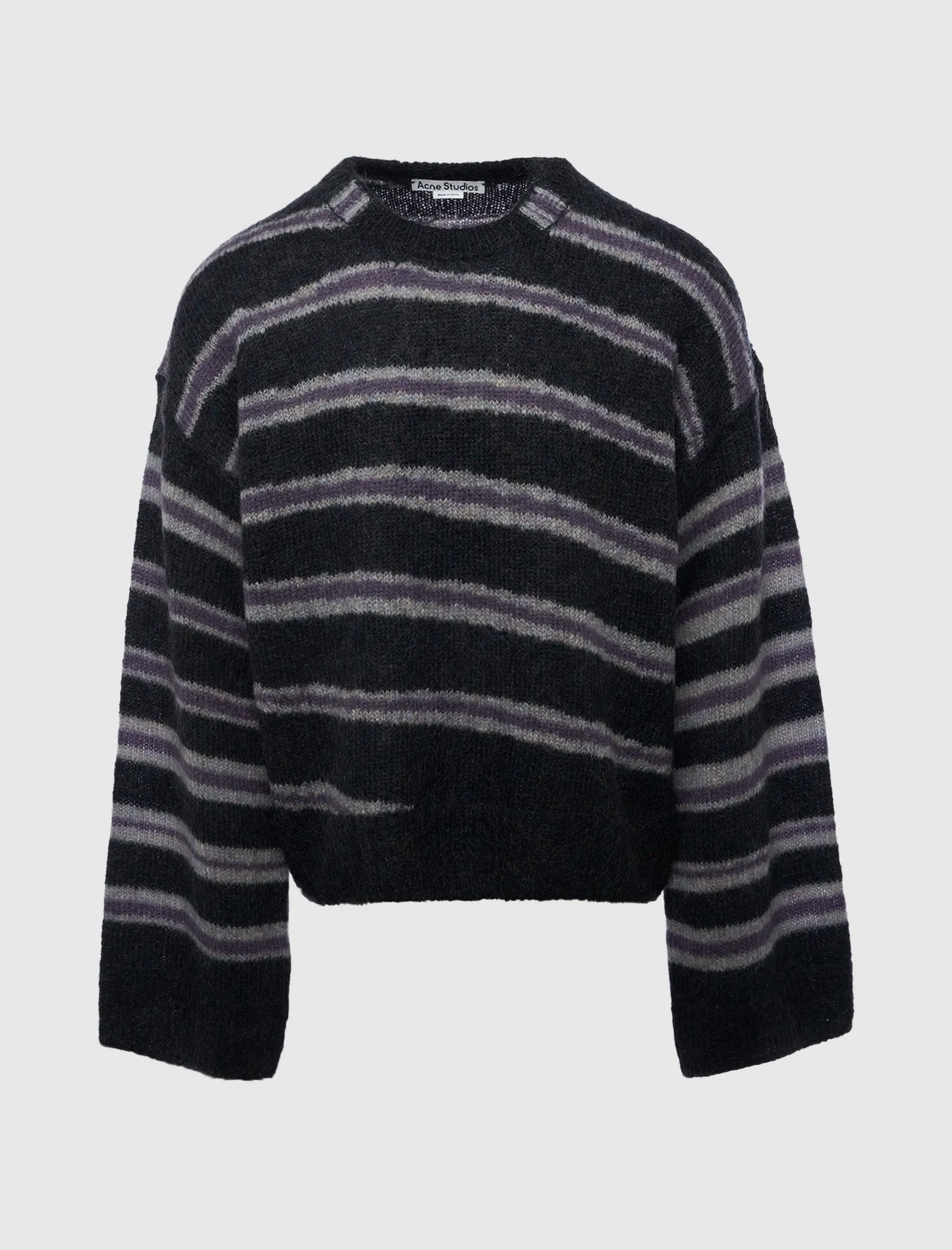 Sports Wear Design Striped Knit Top