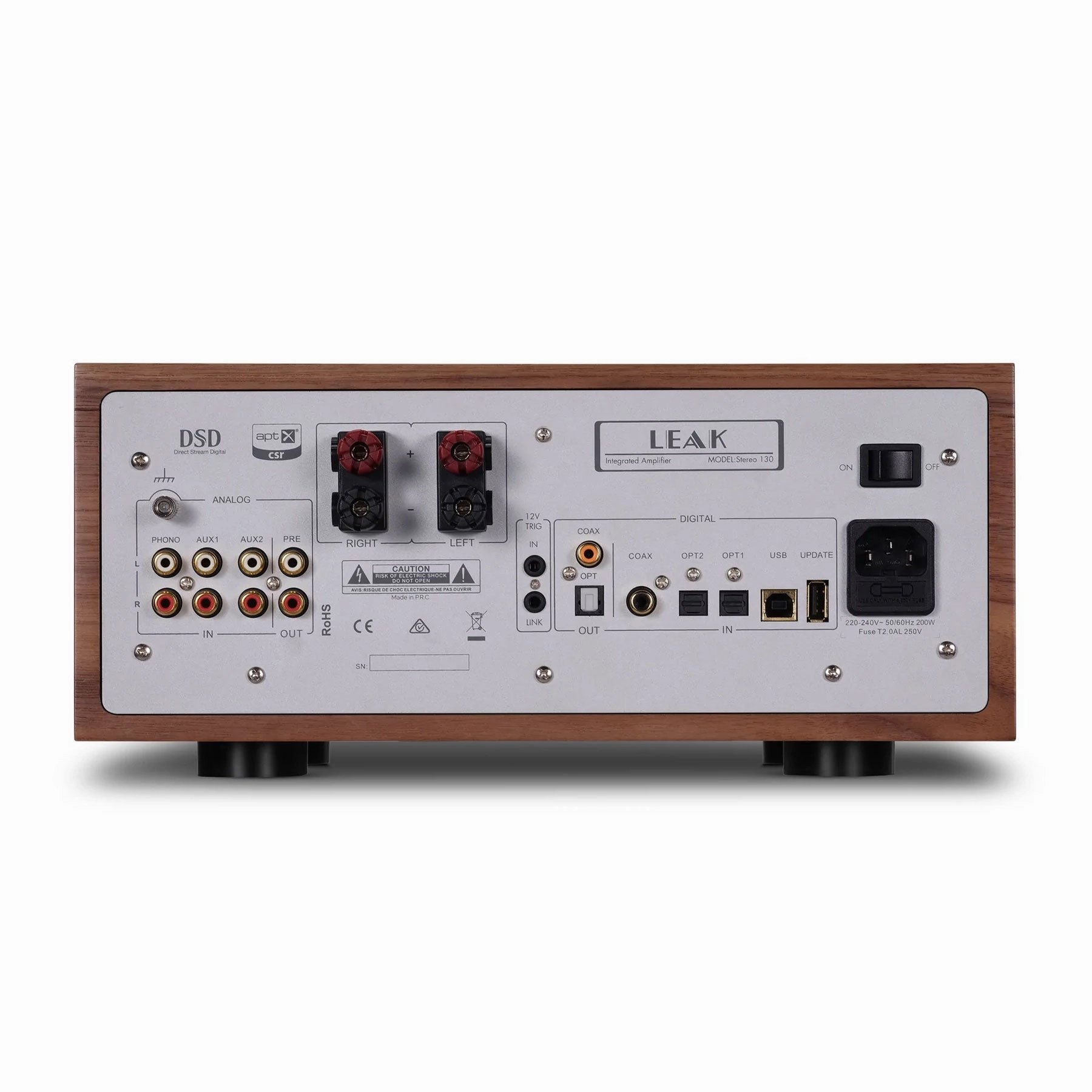 Leak: Stereo 130 Integrated Amplifier w/ Bluetooth - Walnut