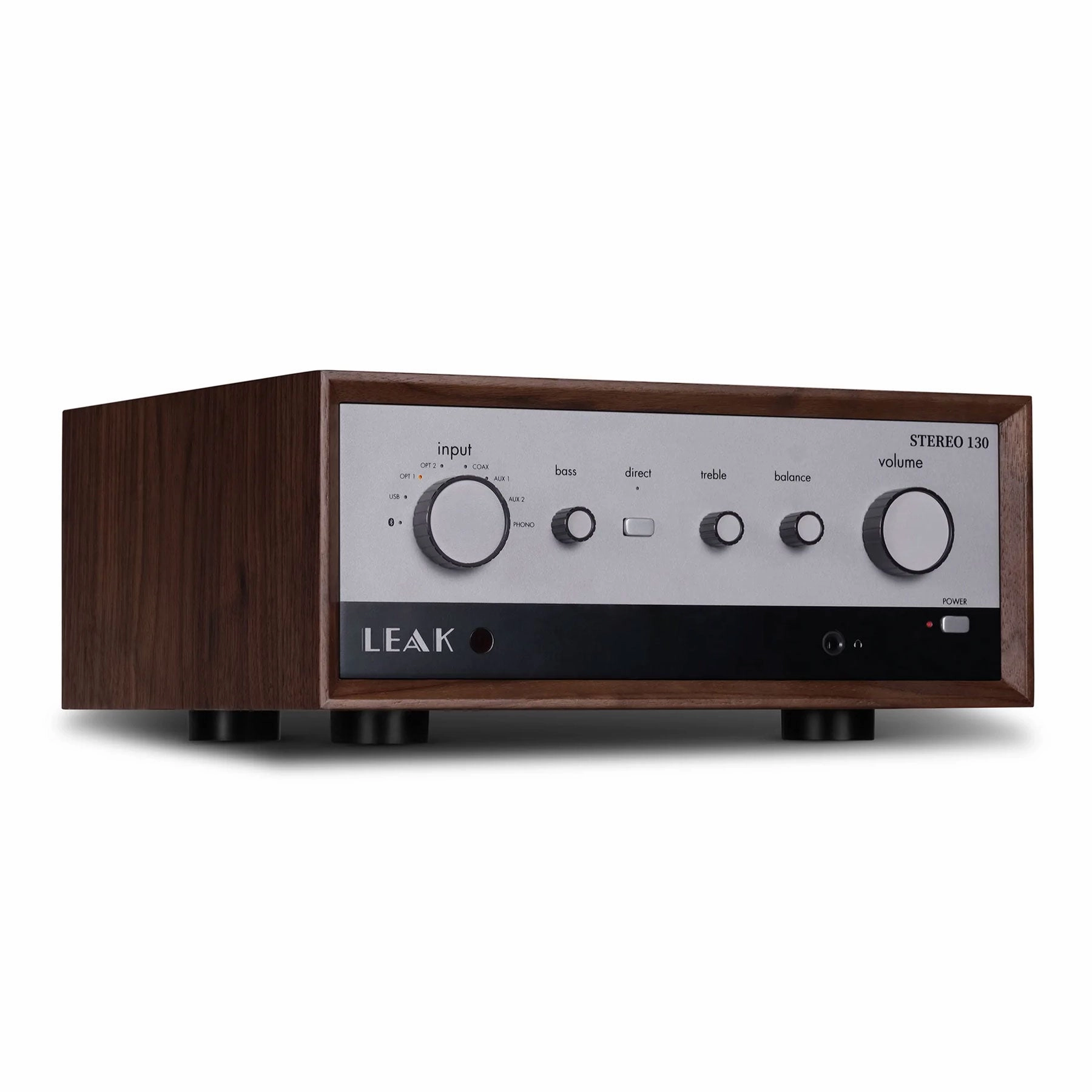 Leak: Stereo 130 Integrated Amplifier w/ Bluetooth - Walnut